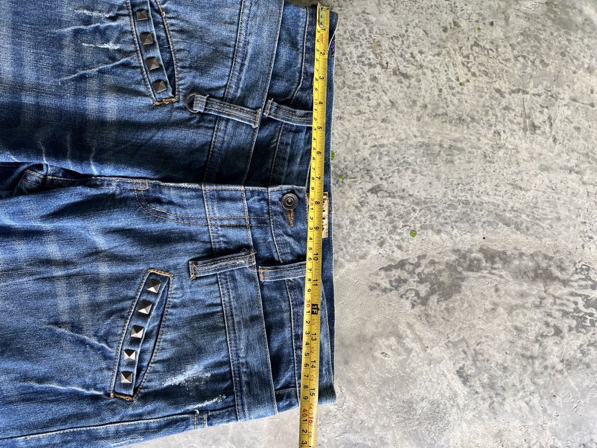 If Six Was Nine × Japanese Brand × Vintage Doublewaist Studded Pocket Nyalus Denim Size US 31 - 7 Thumbnail
