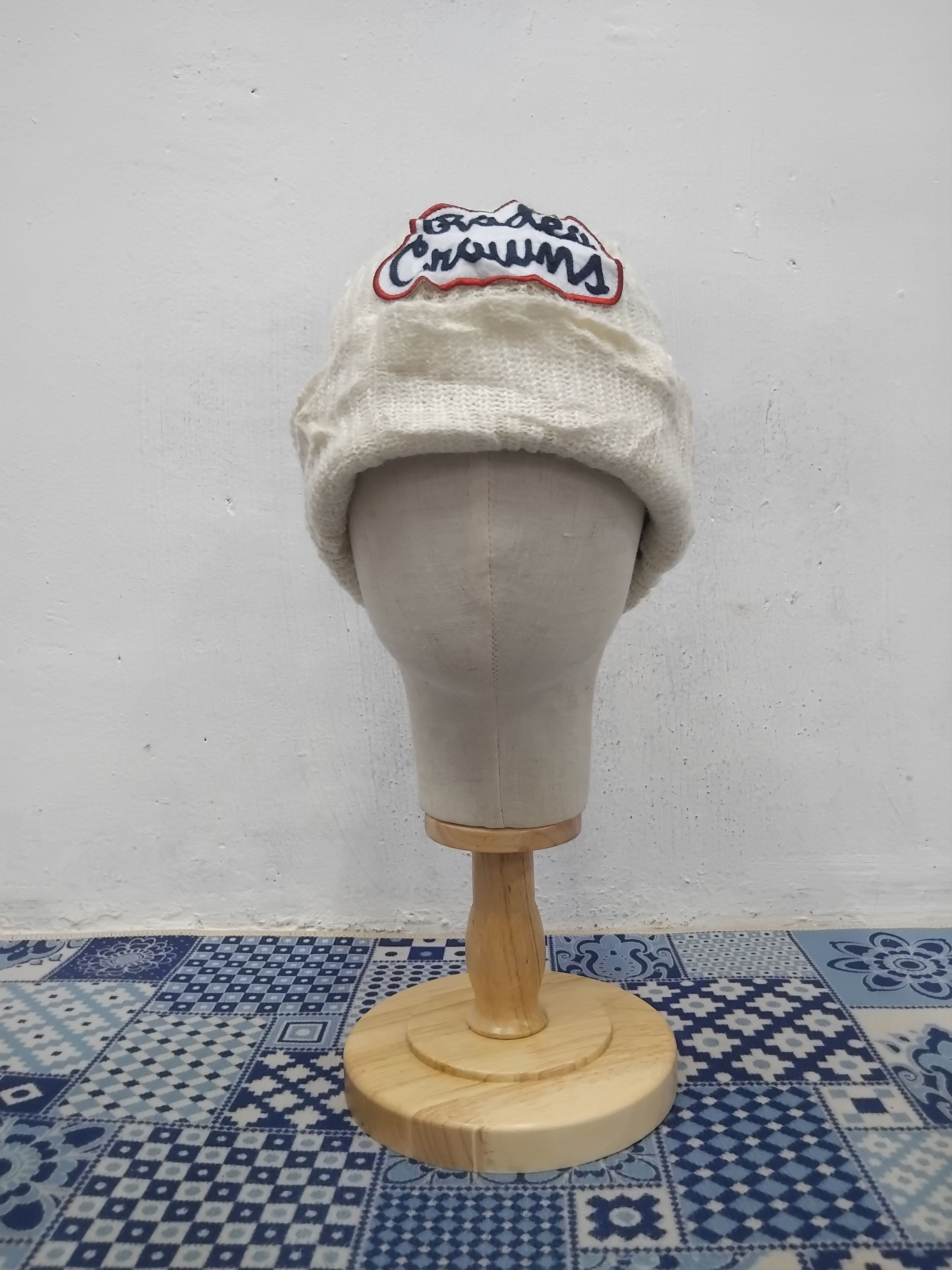 Japanese Brand Rodeo Crown cream beanie Hat Size ONE SIZE - 7 Thumbnail