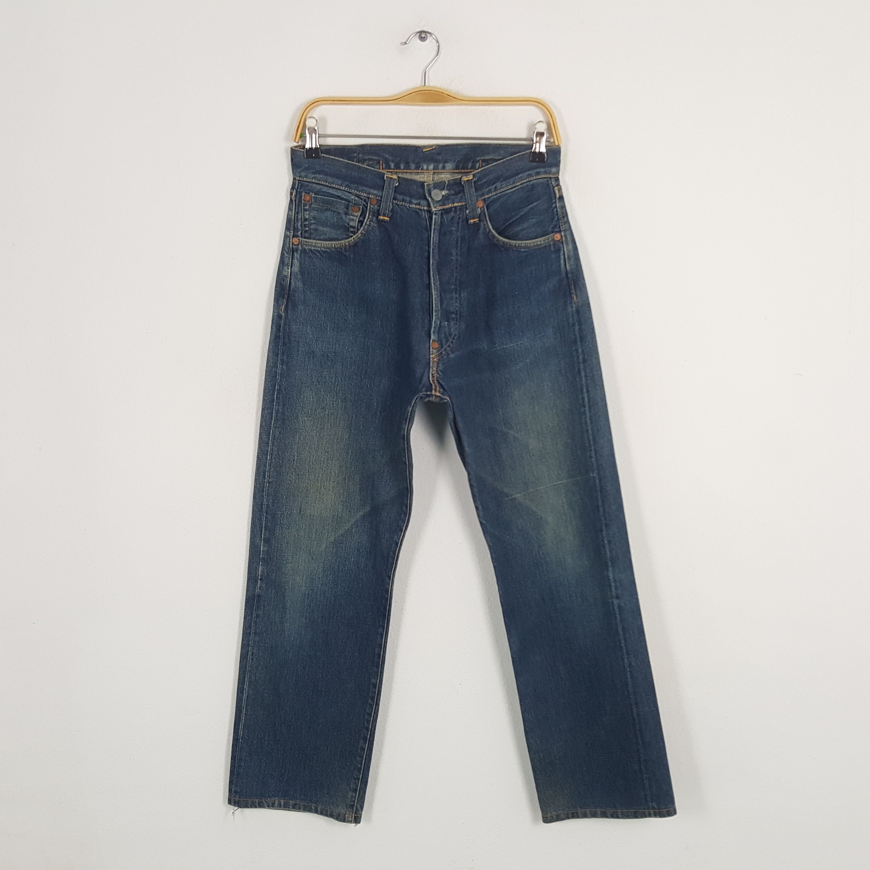 Japanese Brand × Vintage Vintage Evis Japanese Brand Daicock Custom Art Denim Jeans Size US 28 / EU 44 - 4 Thumbnail