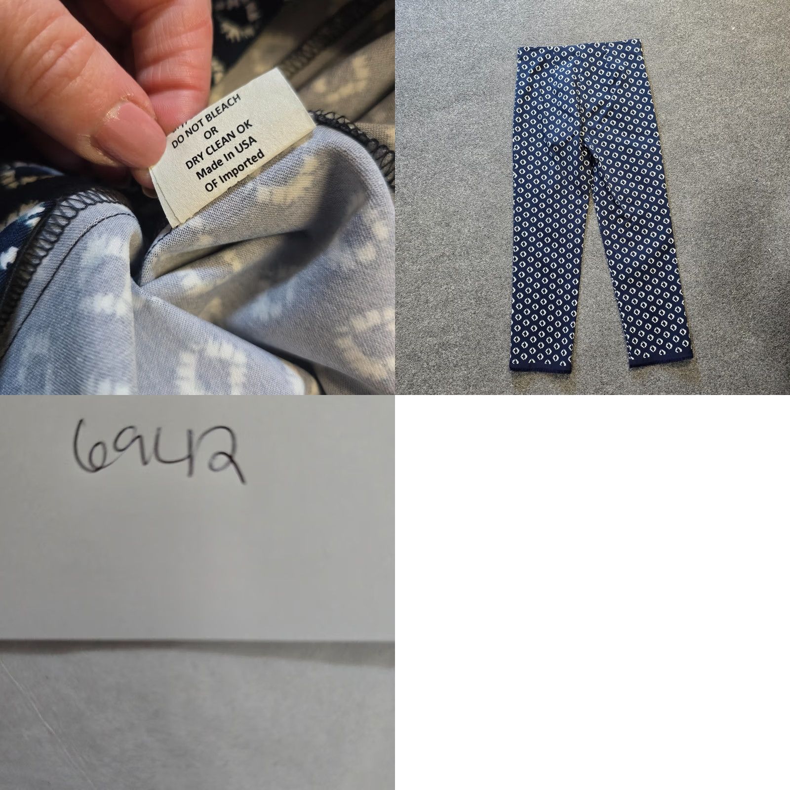 Vintage Sara Campbell Pants Womens Size Small Blue Crop Capri Raw Hem Stretch Casual Size 28" / US 6 / IT 42 - 8 Thumbnail