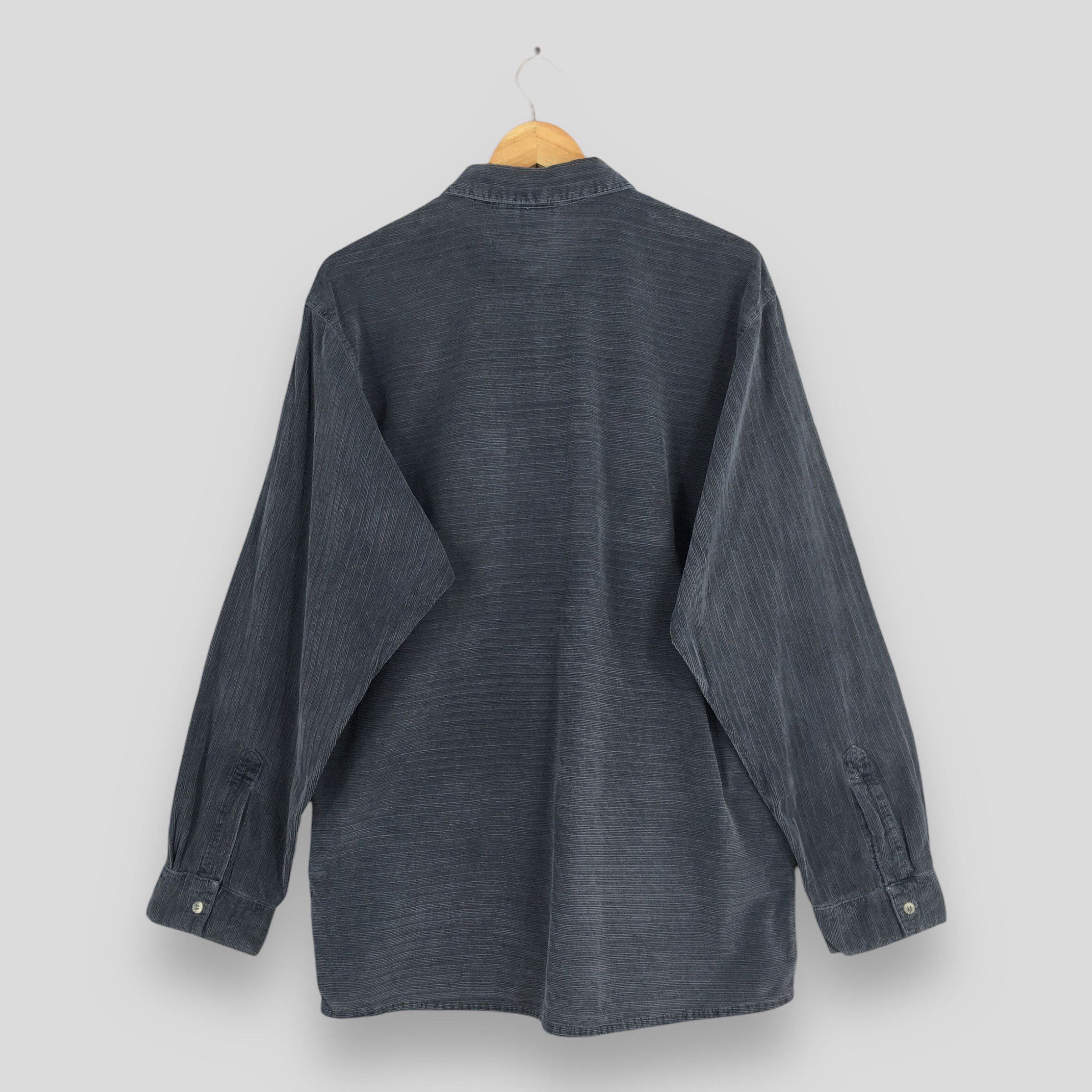 Gramicci Vintage 90s Gramicci Usa Gray Stripes Shirt Medium Size US M / EU 48-50 / 2 - 8 Thumbnail