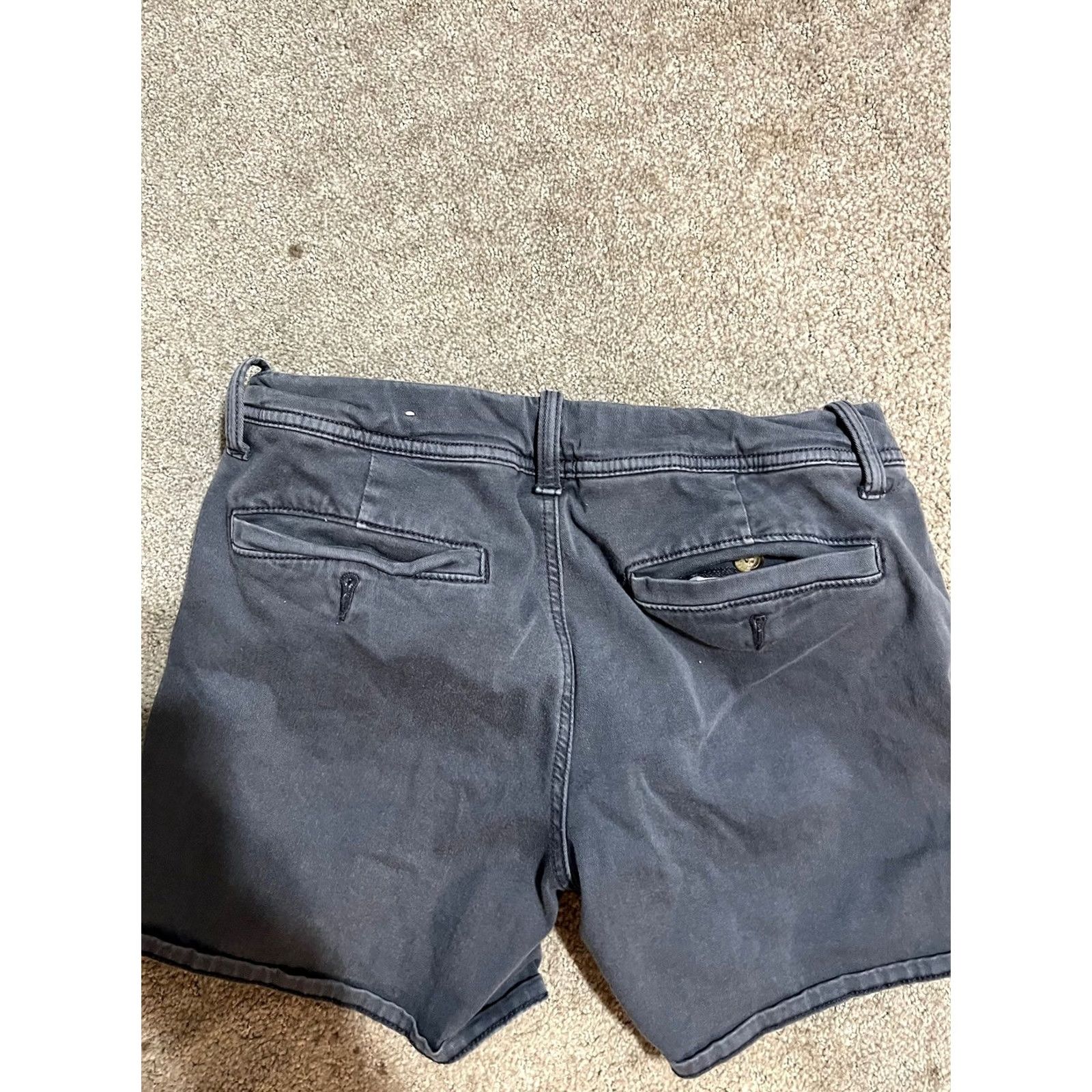 American Eagle Outfitters American Eagle Outfitters Shorts Womens Gray Bluish Chino Stretch Midi Size 4 Solid Size 27" / US 4 / IT 40 - 2 Thumbnail
