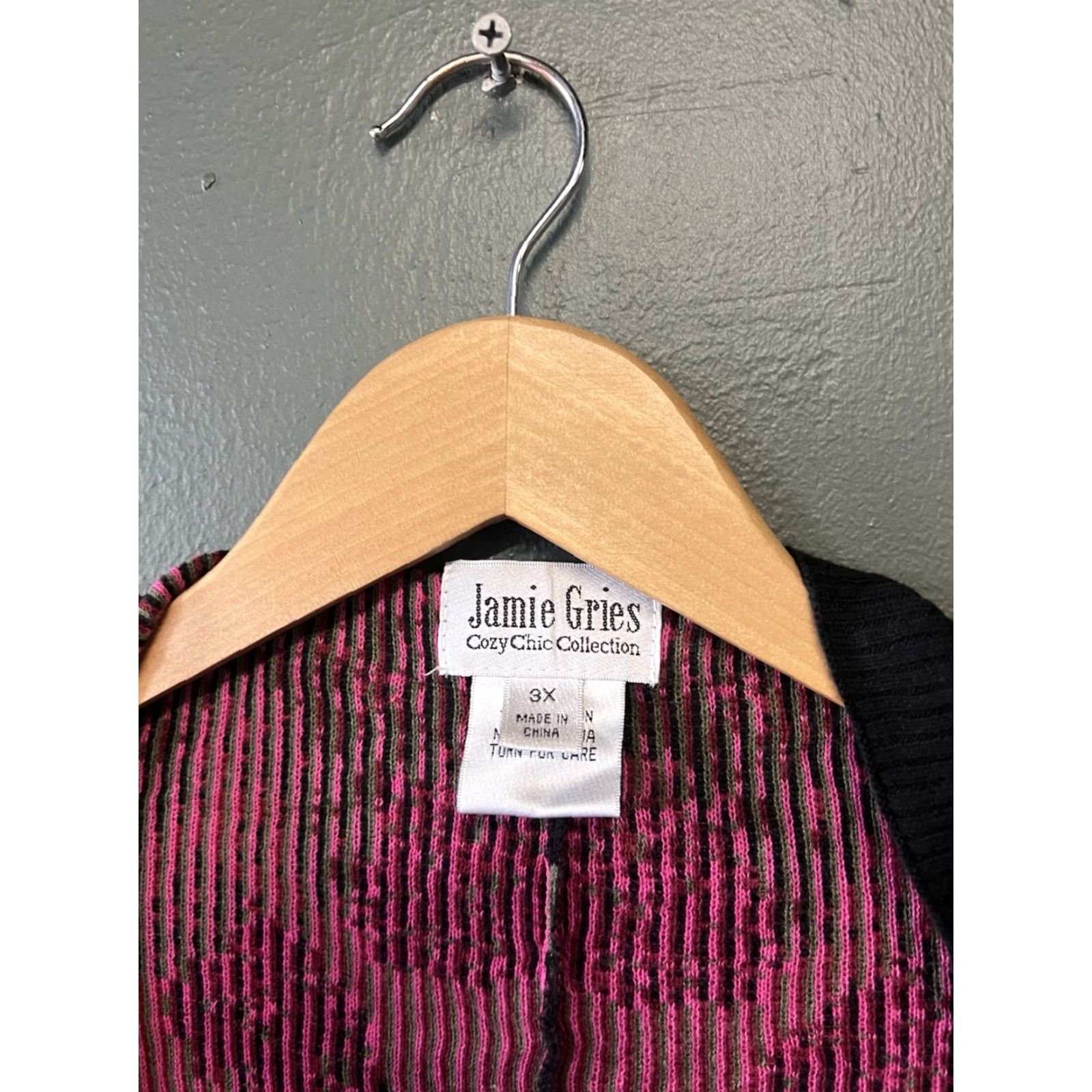 Vintage Jamie Gries Cardigan Womens 3X Black Floral Sweater Long Sleeve Plus Size Size XXL / US 16-18 / IT 52-54 - 3 Thumbnail