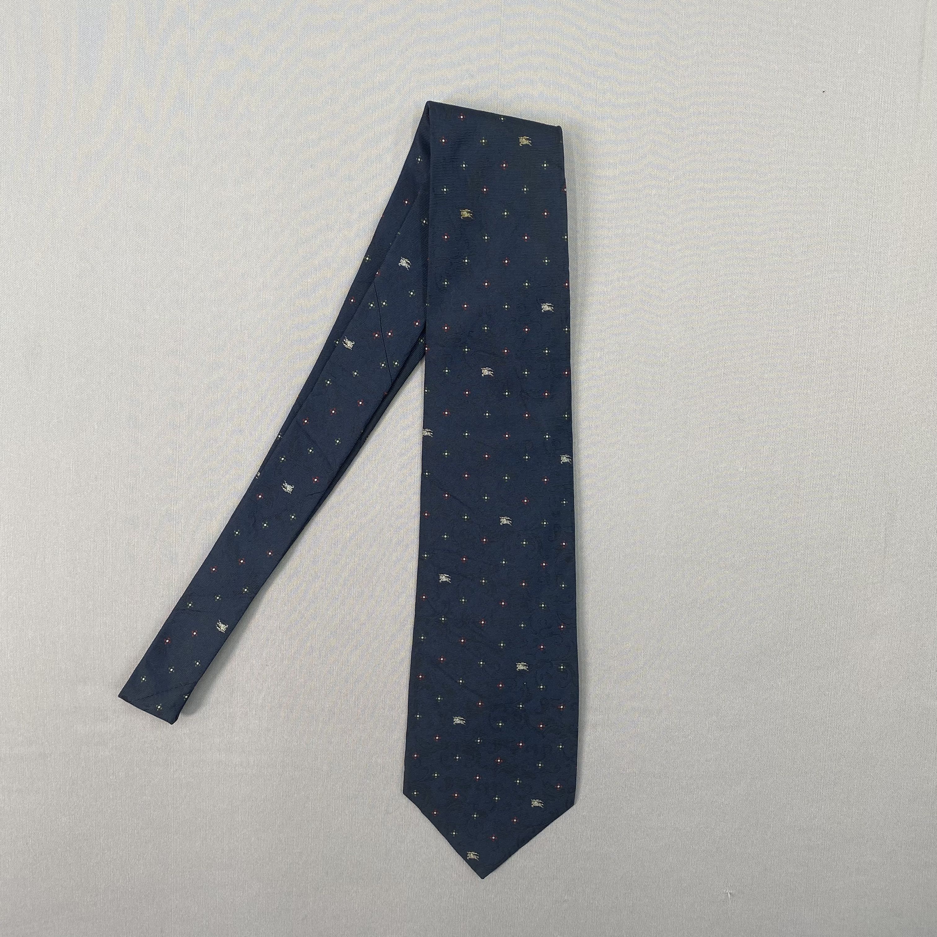 Burberry Vintage Burberry SILK Necktie Cravate Pure Silk Neck Tie Size ONE SIZE - 4 Thumbnail