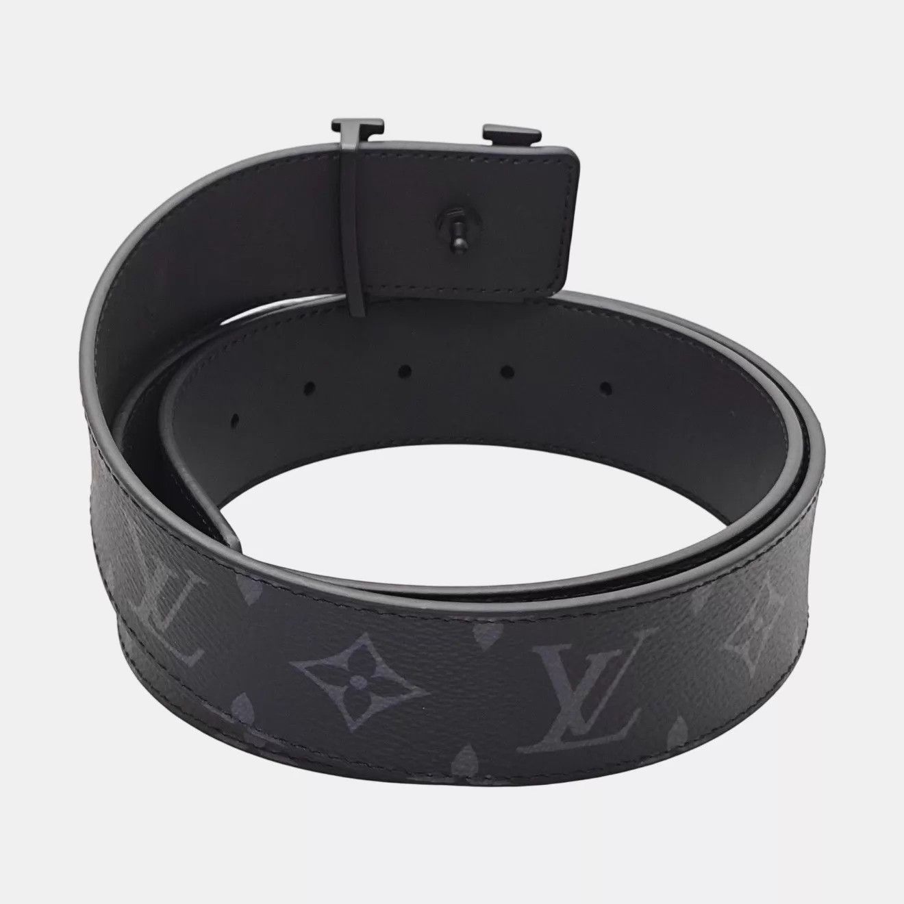 Louis Vuitton LOUIS VUITTON Initiales Monogram Matte Calf Belt 90 4 NWT Size ONE SIZE - 2 Thumbnail