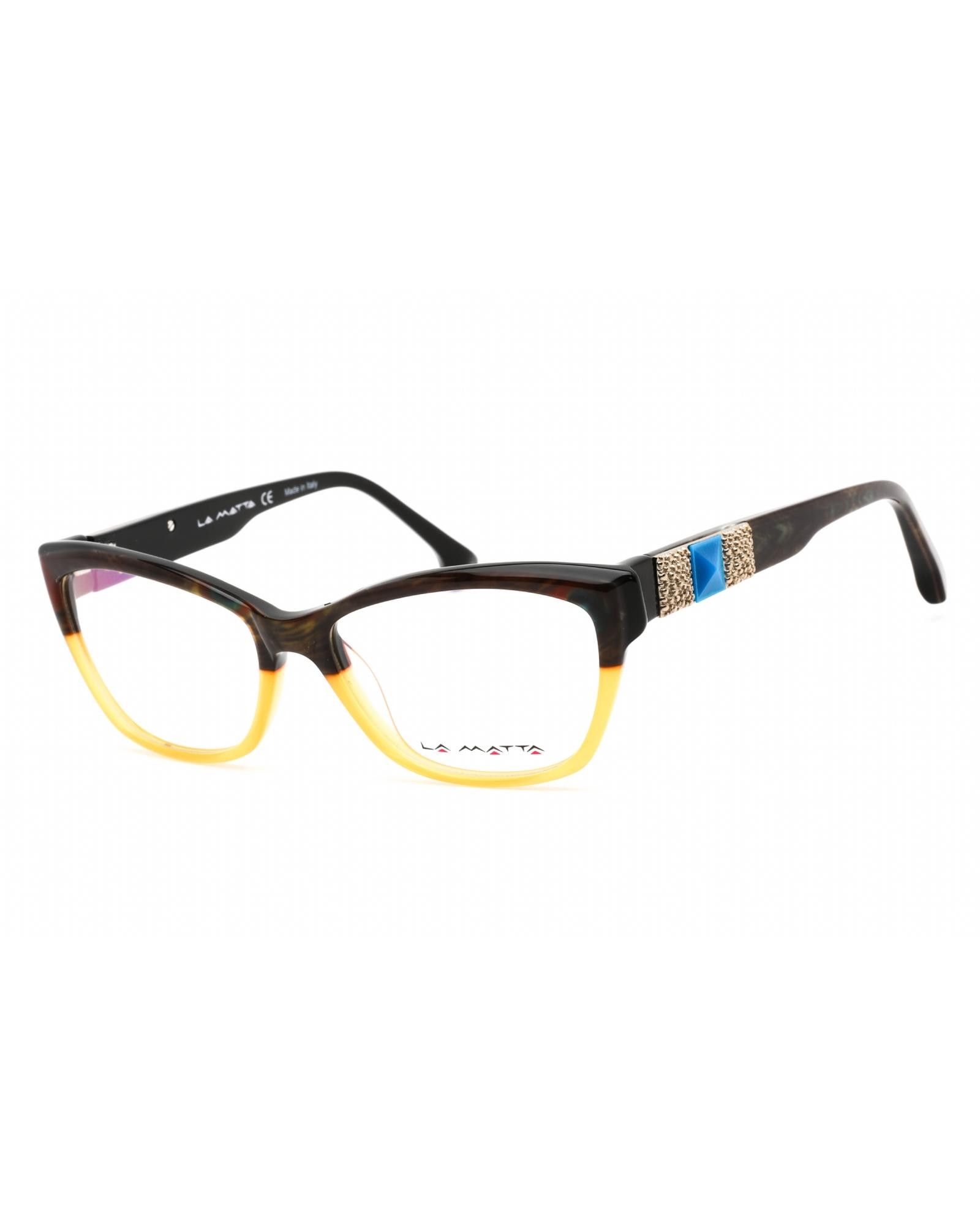 image of La Matta Lmv3154 Eyeglasses Yellow/other / Clear Lens, Women's