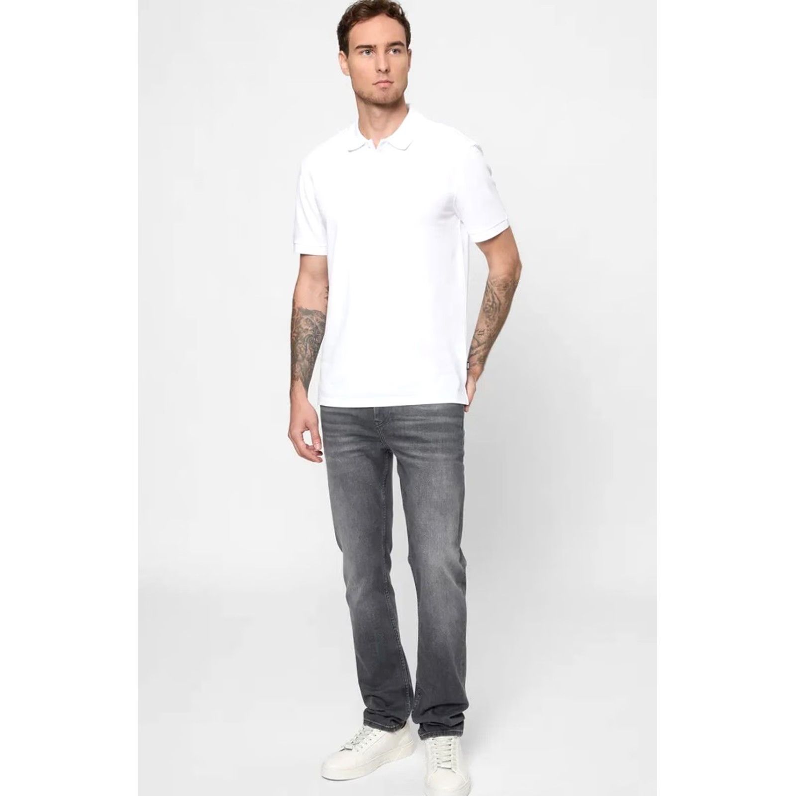 Hugo Boss Hugo Boss Polo T-Shirt Luxury Classic White L Men Size US L / EU 52-54 / 3 - 5 Thumbnail