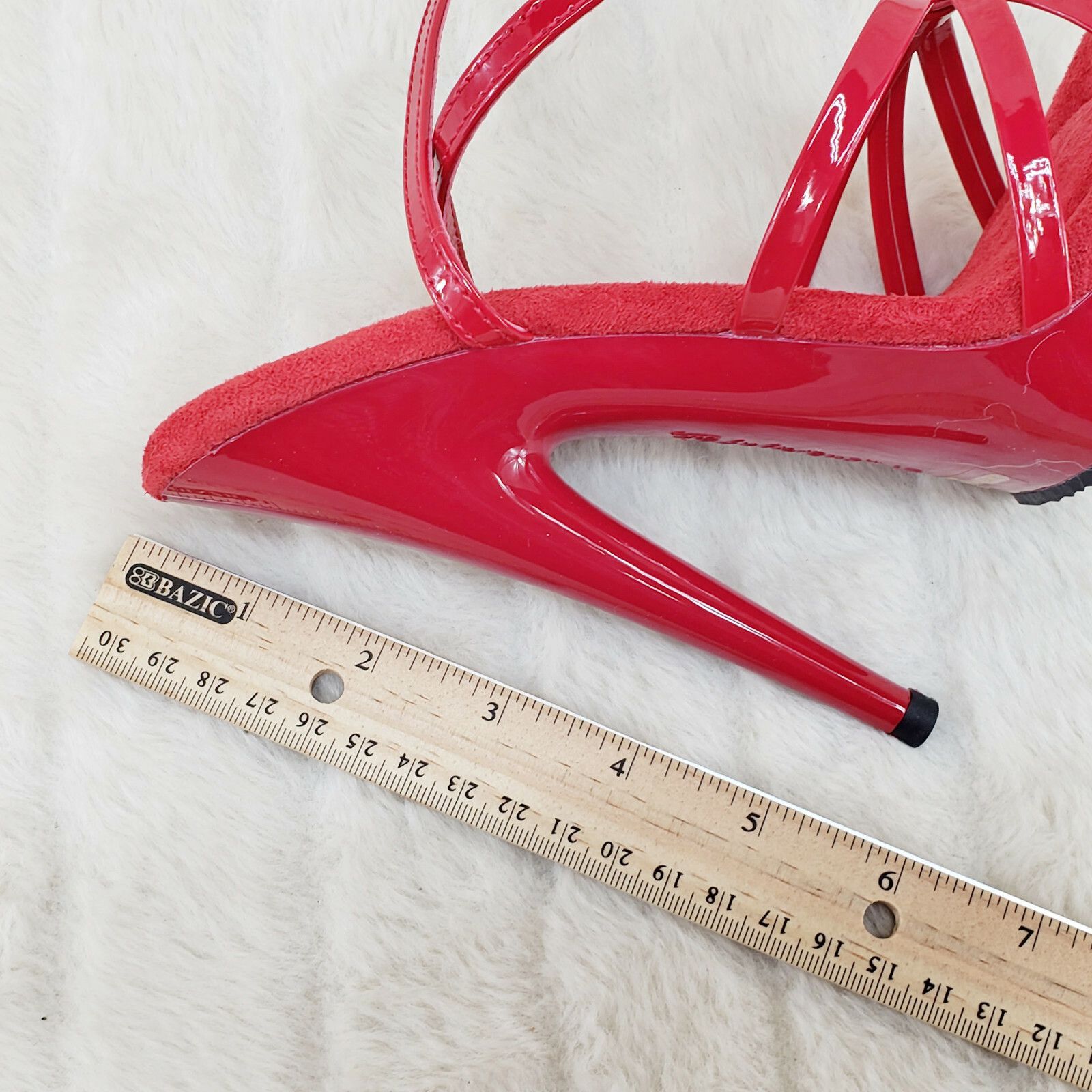 Other Sultry 638 Red Patent 6" High Heels Strappy Platform Sandal Size US 6 / IT 36 - 7 Thumbnail