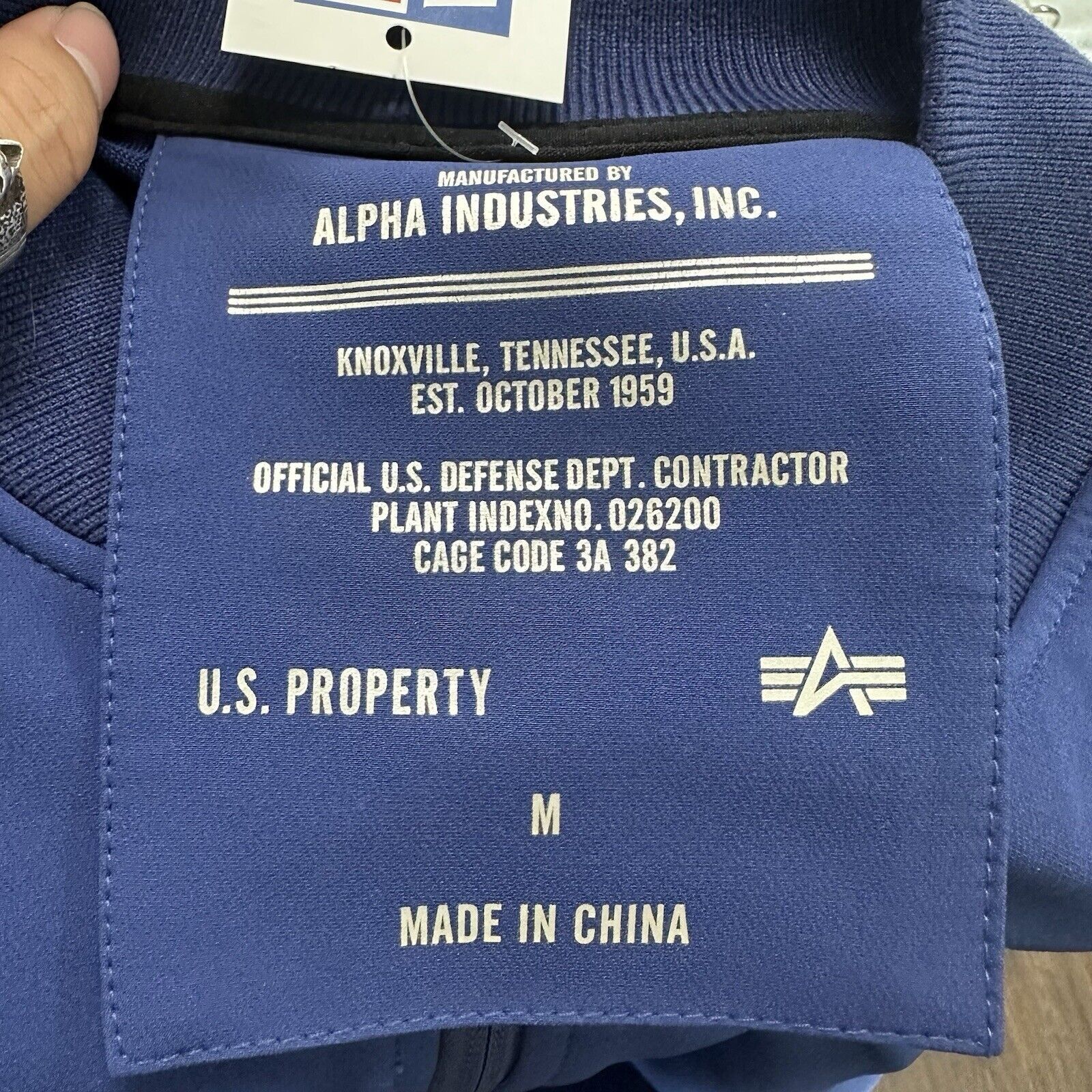 Alpha Industries Alpha Industries Navy Blue Jacket Size M C Size US M / EU 48-50 / 2 - 3 Thumbnail