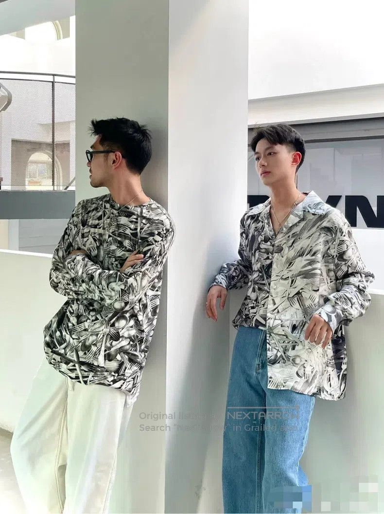 Loewe Loewe Men's cotton printed and embroidered long-sleeve cre Size US S / EU 44-46 / 1 - 9 Thumbnail