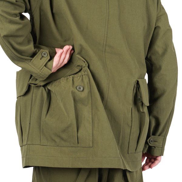 Snow Peak Takibi jacket olive khaki chore work coverall Barbour waxed Size US S / EU 44-46 / 1 - 17 Thumbnail