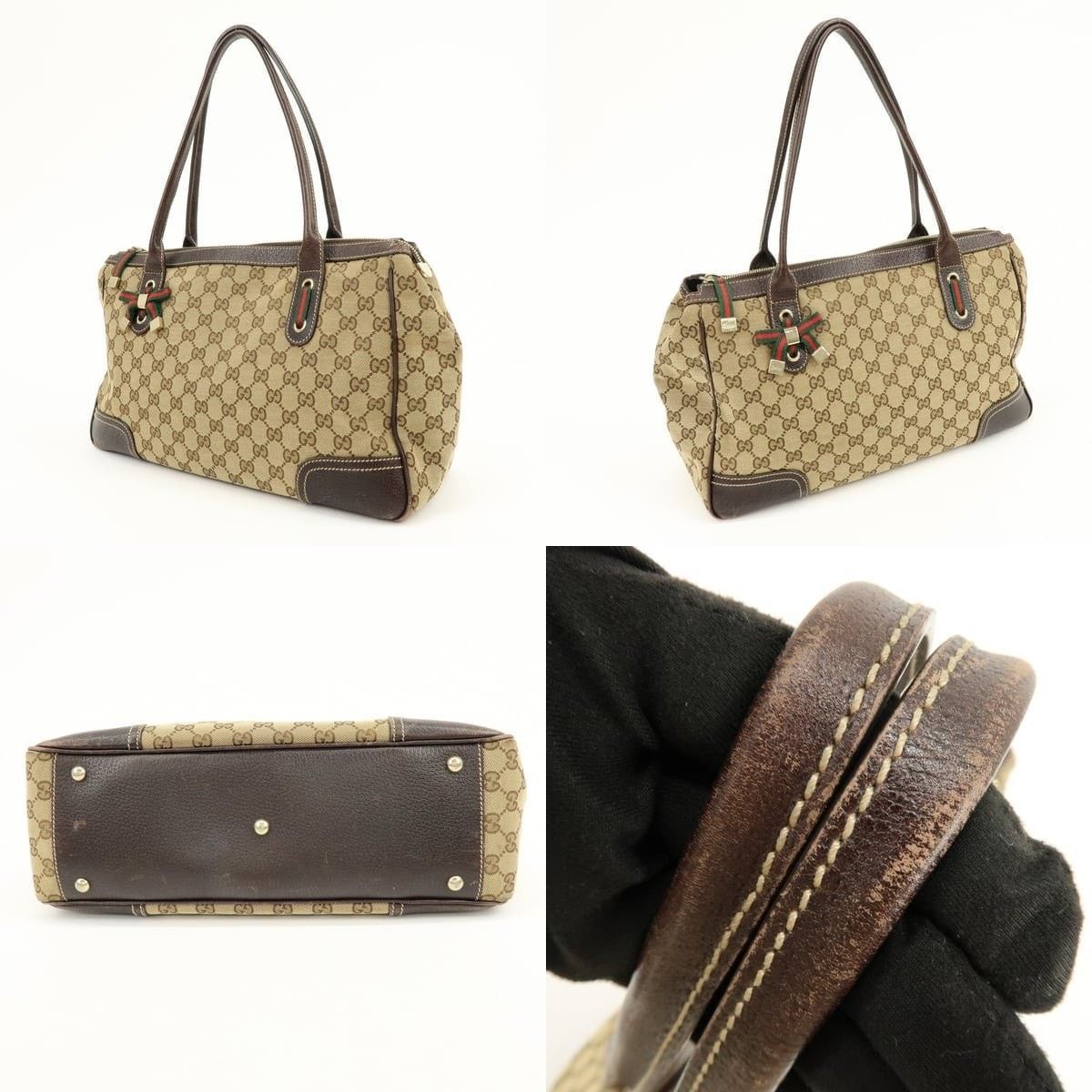 Gucci Gucci Princy GG Canvas Shoulder Bag Brown Size ONE SIZE - 3 Thumbnail