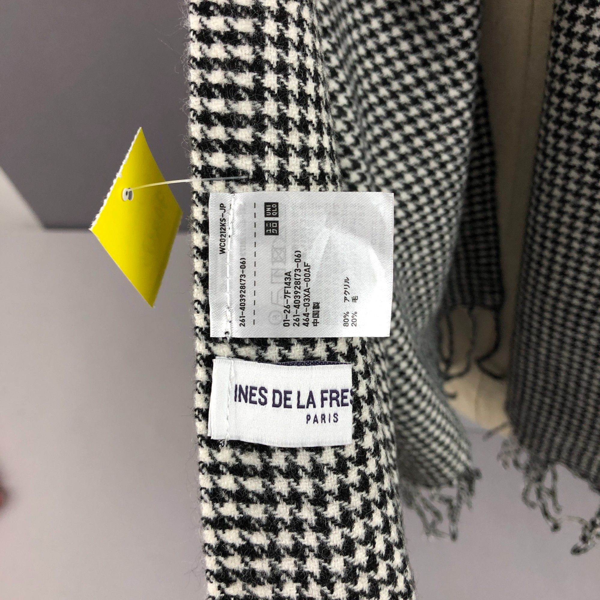Japanese Brand Vintage Uniqlo X Ines De La Fressange Scarf Wool Scarves. Size ONE SIZE - 5 Thumbnail