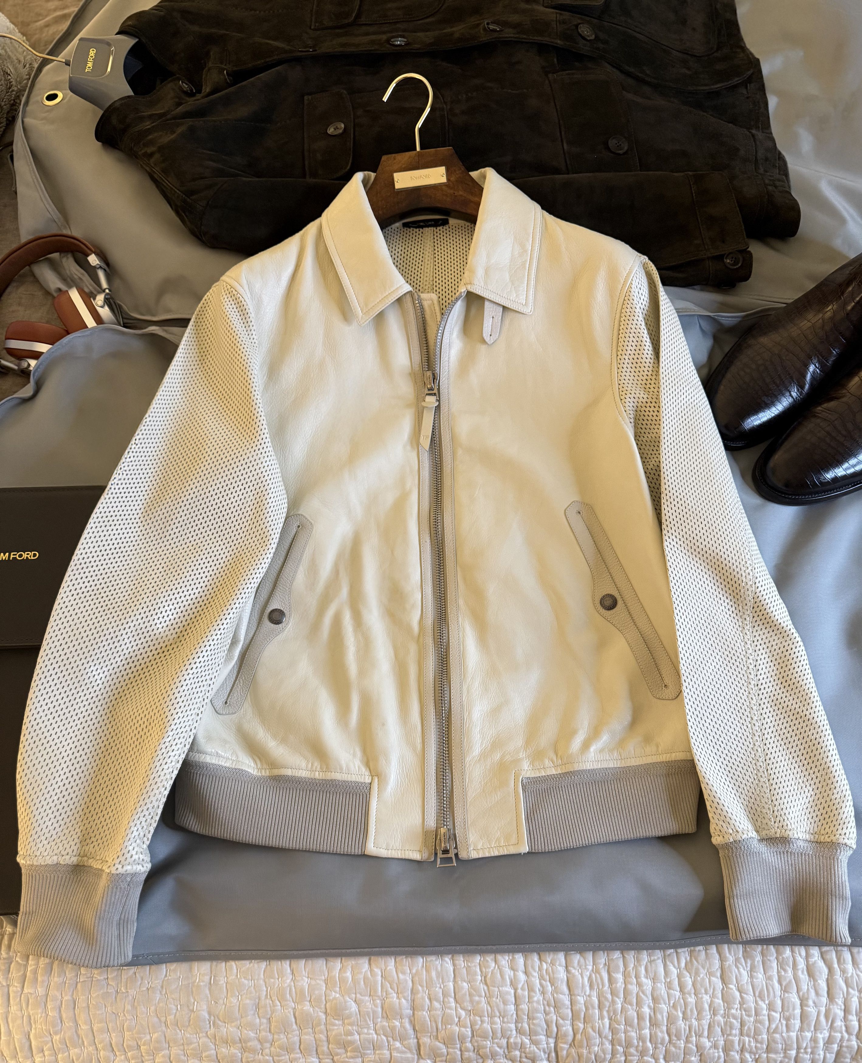 Tom Ford Fits 50-52, Ultimate Rare $8,700 w/tax Perforated Jacket Size US L / EU 52-54 / 3 - 14 Thumbnail