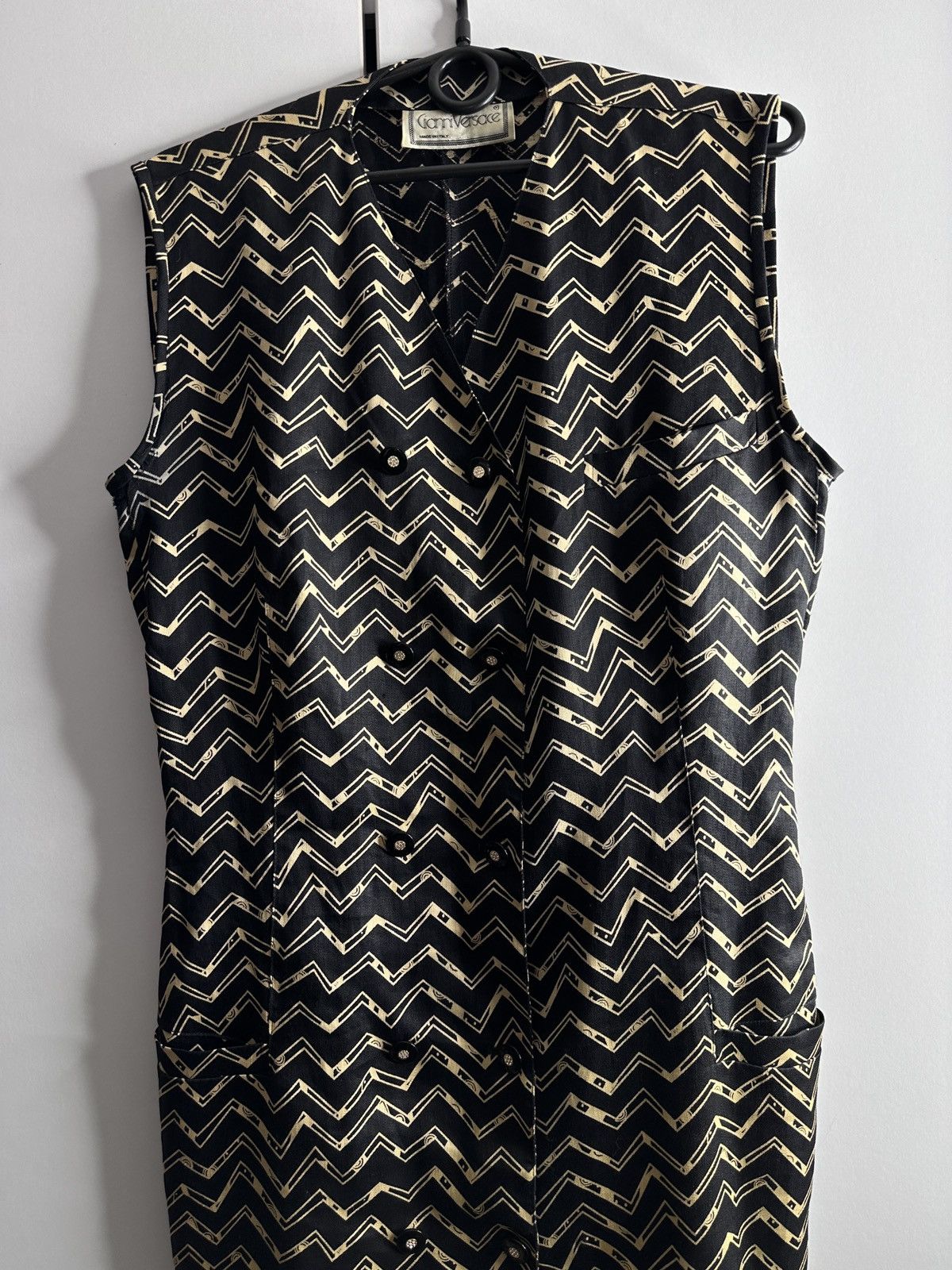 Versace Rrp 1270$ 🔥 Gianni Versace Vintage Sleeveless Dress Size M / US 6-8 / IT 42-44 - 8 Thumbnail