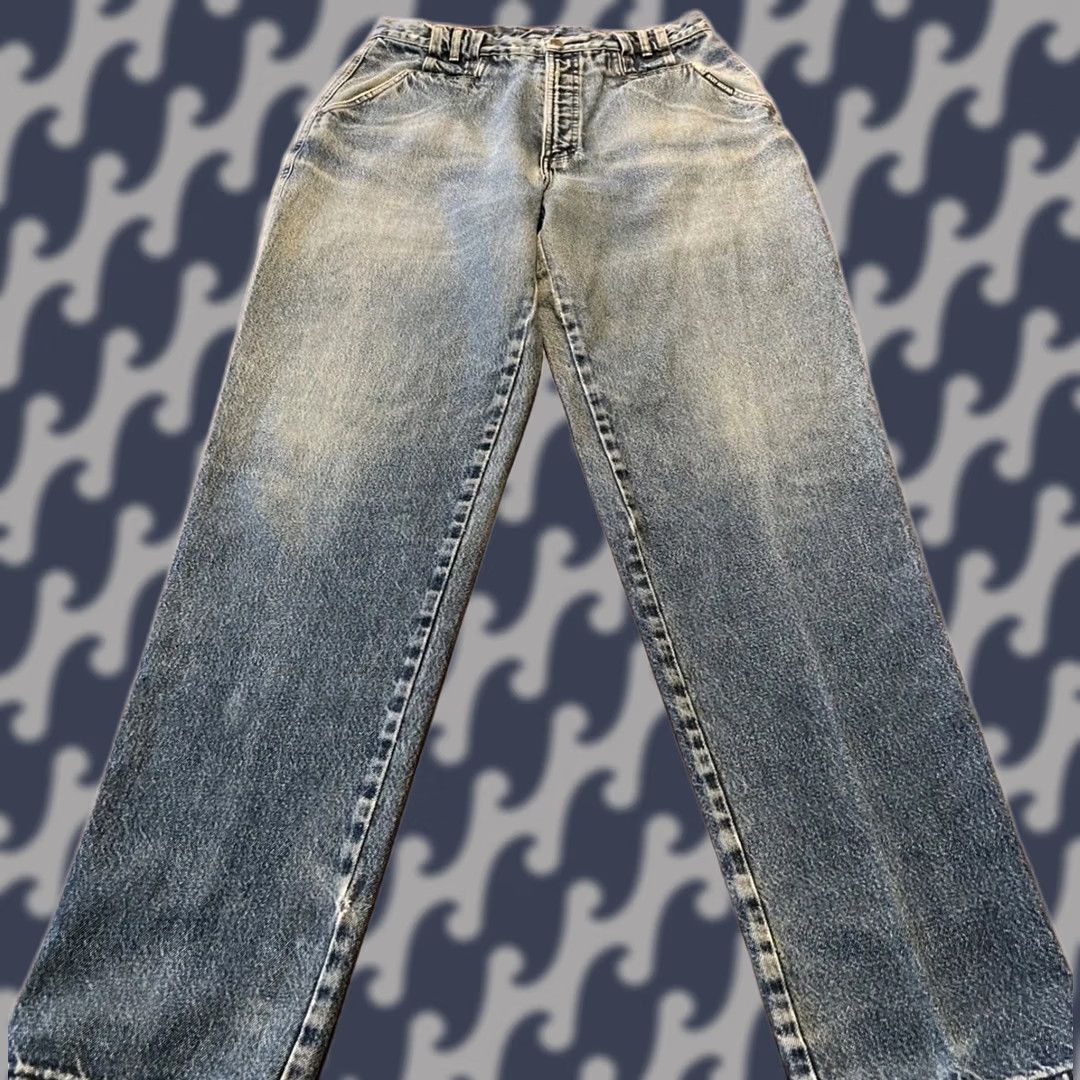 Vintage VINTAGE Rocky Mountain Jeans Men 30x35 Denim Cotton Blue Regular Straight Mens Size US 30 / EU 46 - 1 Thumbnail