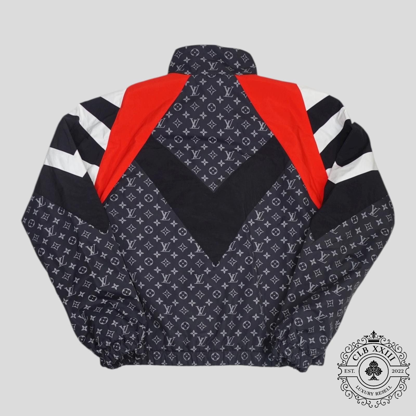 Louis Vuitton Louis Vuitton Monogram Nylon Printed Track Top in Black Size US L / EU 52-54 / 3 - 3 Thumbnail