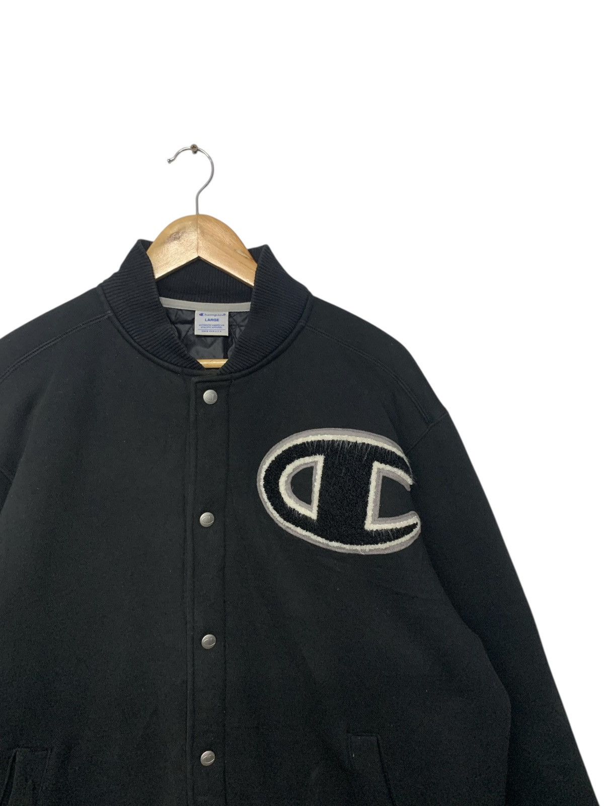 Champion Rare Vintage 90's Champion Varsity Snap Button Ups Jacket Size US L / EU 52-54 / 3 - 5 Thumbnail
