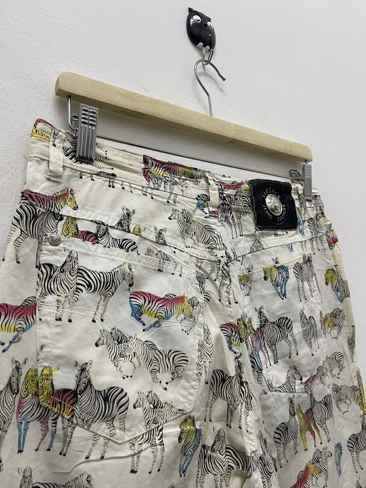 Versace Rare Vintage VERSACE JEANS COUTURE Rainbow Zebra All Over Size US 30 / EU 46 - 3 Thumbnail