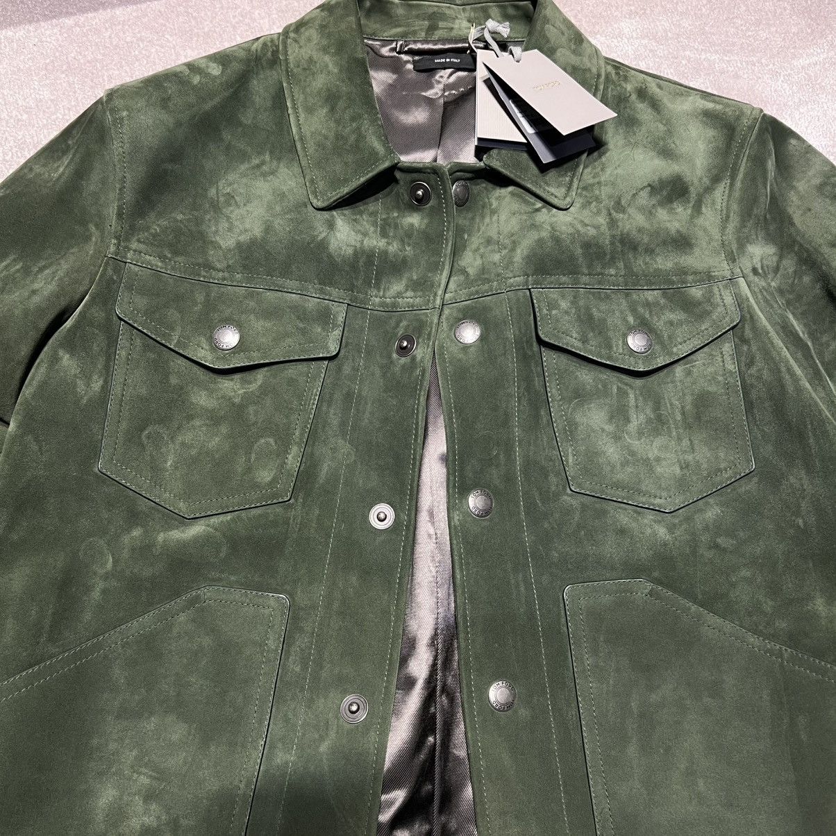 Tom Ford Tom Ford Suede Trucker Jacket Size US L / EU 52-54 / 3 - 5 Thumbnail