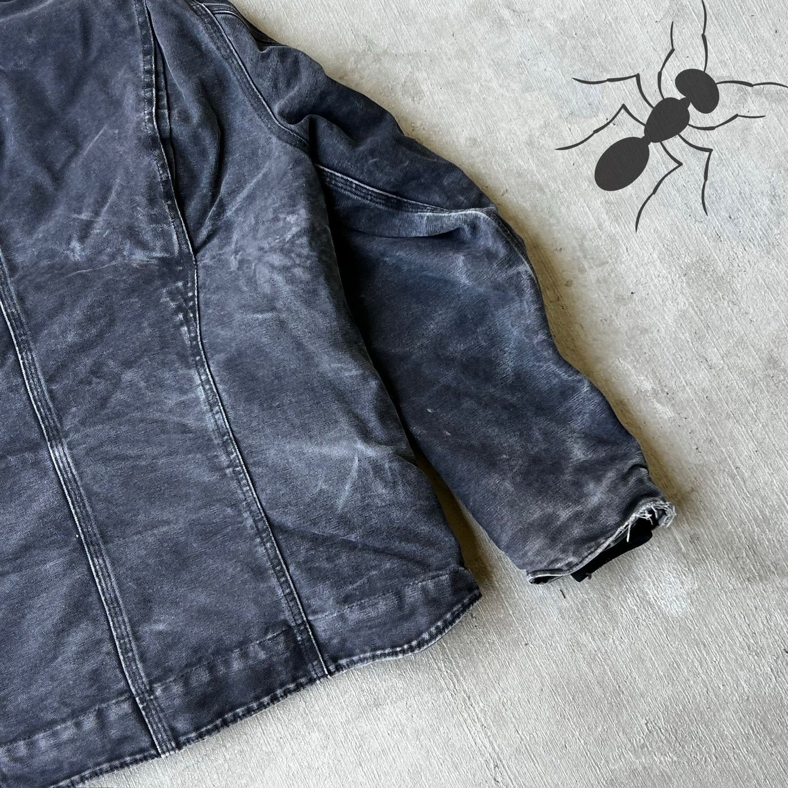 Carhartt × Vintage Carhartt WOMENS WJ141 BLK faded black hooded sierra jacket Size US M / EU 48-50 / 2 - 9 Thumbnail