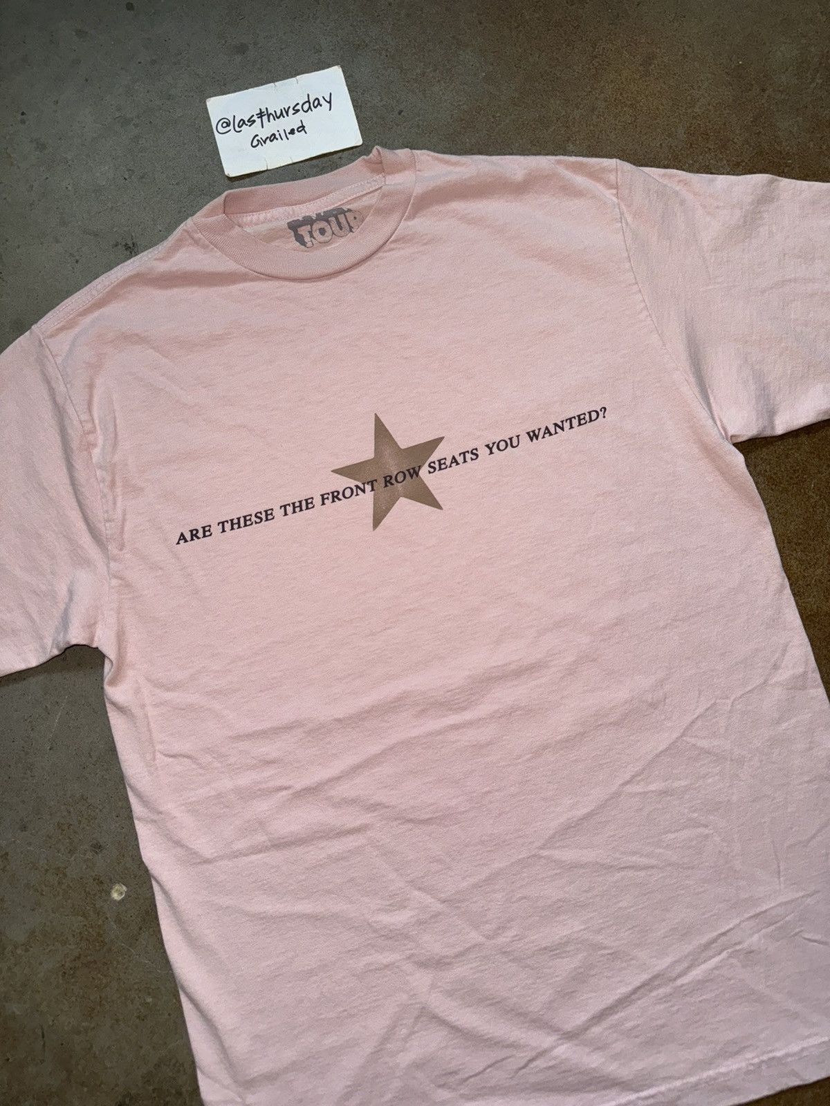 Travis Scott Travis Scott Utopia Circus Maximus 2023 Pink Star Tee XL Size US XL / EU 56 / 4 - 5 Thumbnail