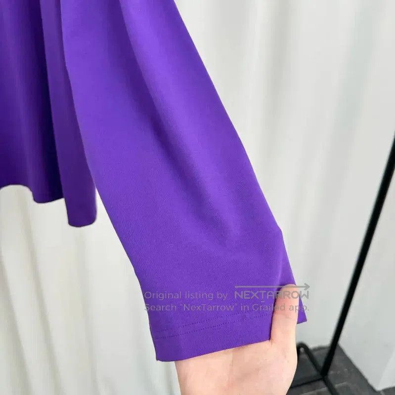 Acne Studios Acne Studios Long Sleeve Purple Logo T-Shirt. Size US XL / EU 56 / 4 - 4 Thumbnail