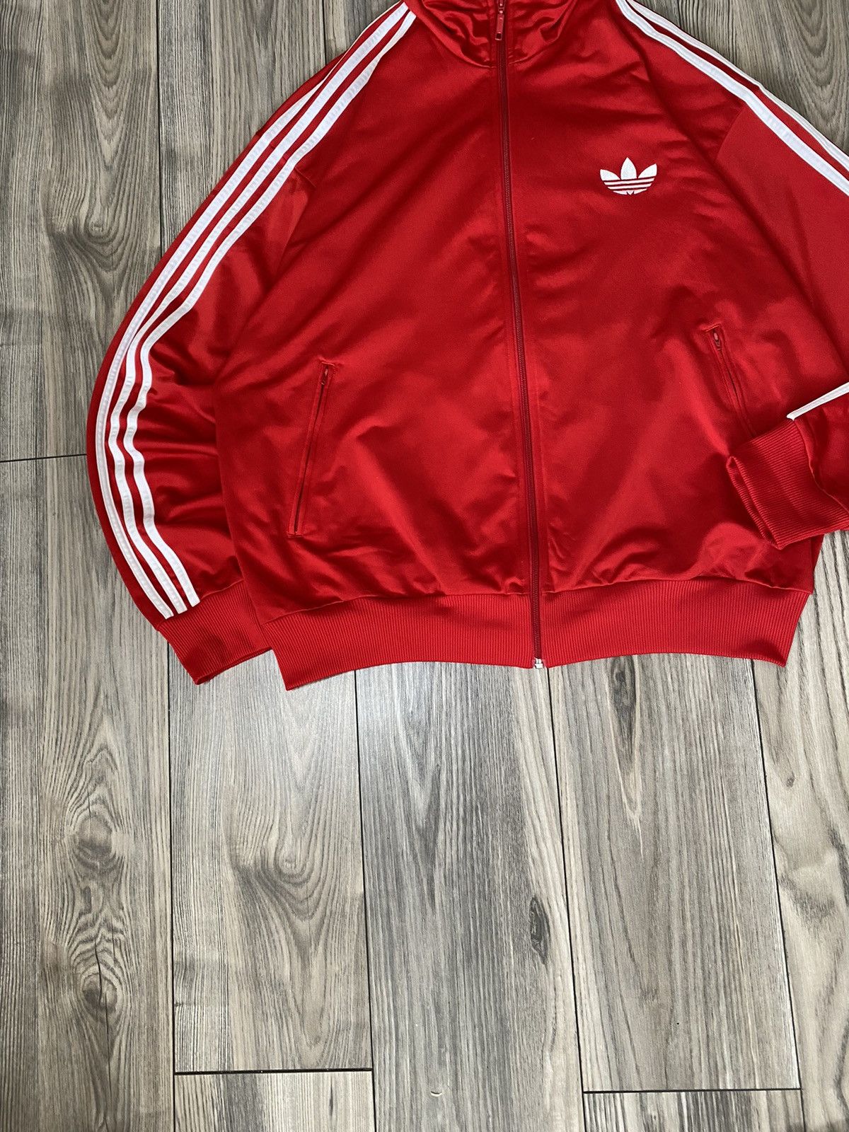 Adidas Vintage Adidas Firebird Red Track Jacket Size XXL Size US XXL / EU 58 / 5 - 5 Thumbnail