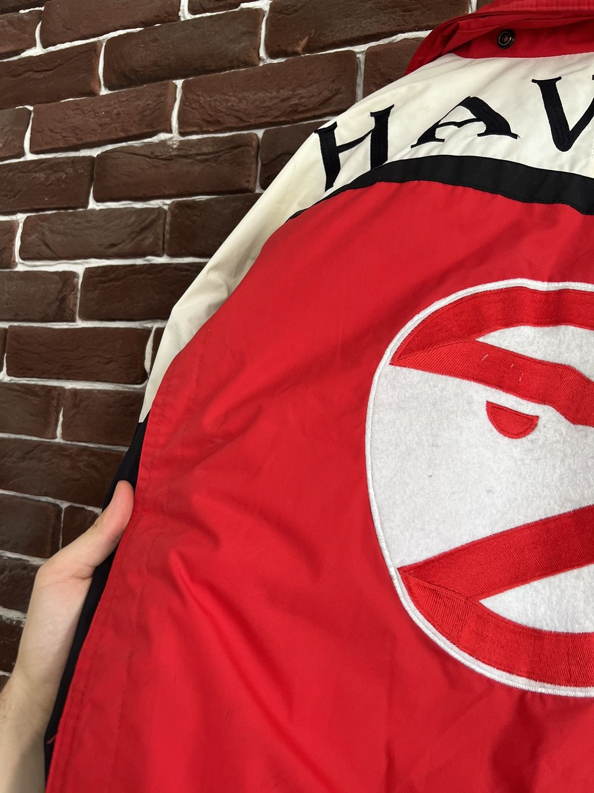 NBA Vintage 90s Nutmeg Campri Atlanta Hawks NBA Satin Jacket Size US XL / EU 56 / 4 - 10 Thumbnail