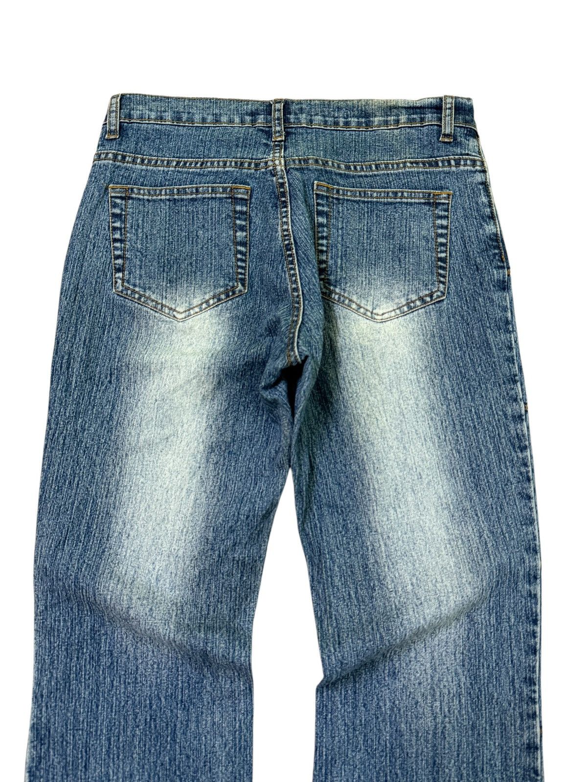 Hysteric Glamour FLARED SEBO RECONSTRUCTED DESIGN ELASTIC DENIM JEANS Size 28" / US 6 / IT 42 - 12 Thumbnail