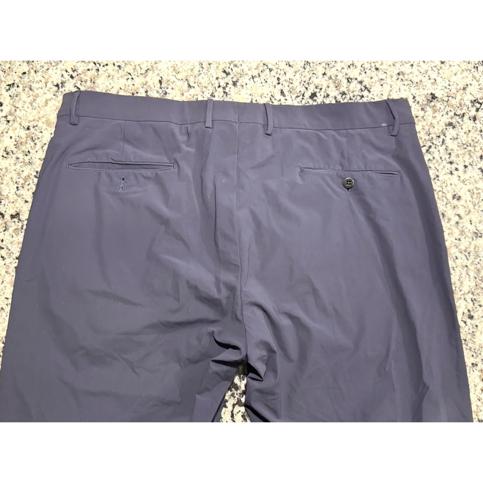 Zanella Zanella Active Stretch Pants 38x27 Navy Blue Regular Fit Flat Front Mens Size US 38 / EU 54 - 5 Thumbnail