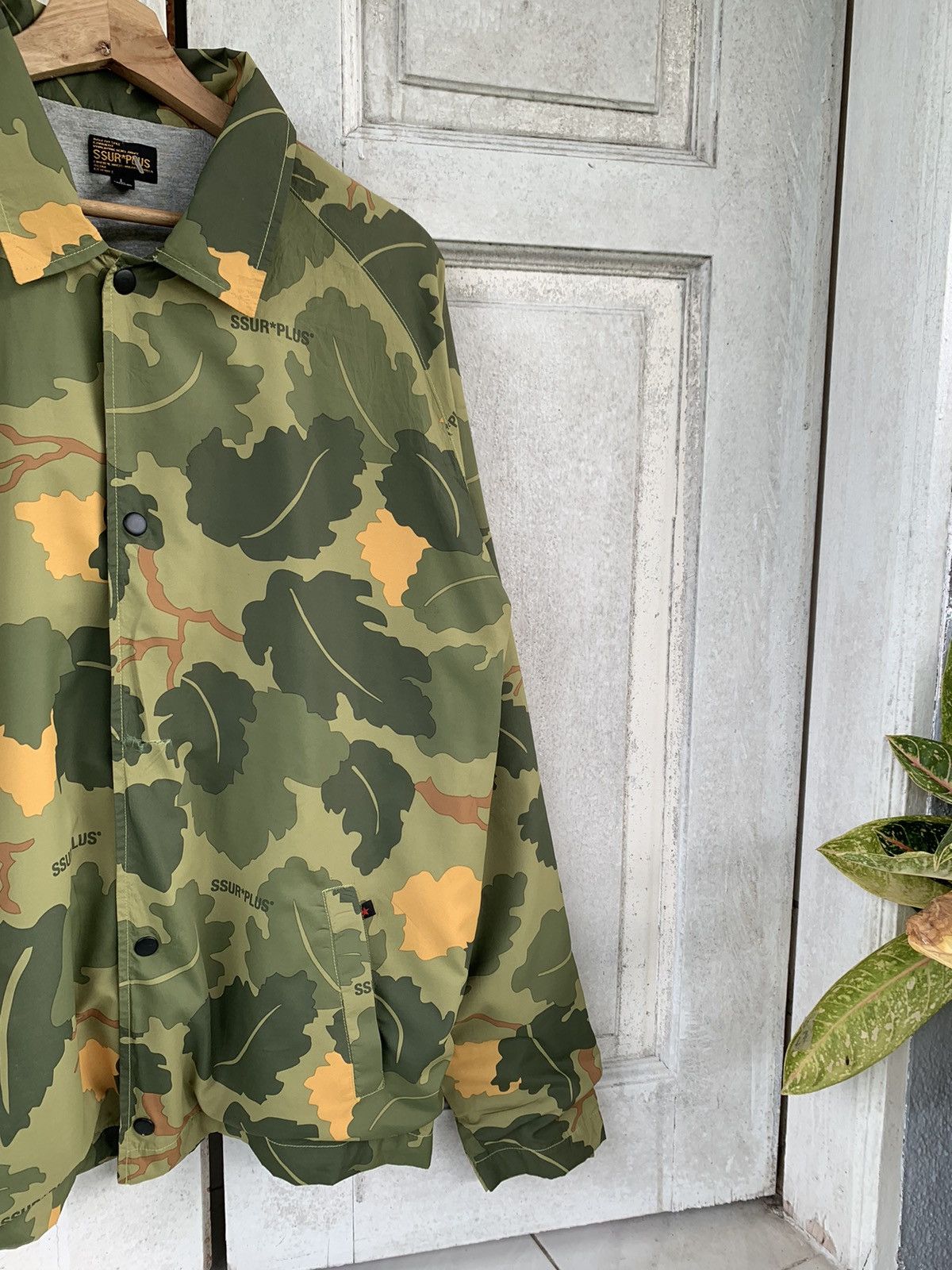 Japanese Brand × SSUR Rarely SSUR PLUS Tree Camo Coach Jacket Size US L / EU 52-54 / 3 - 6 Thumbnail