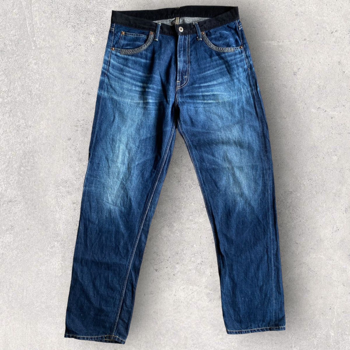 Comme des Garcons Black Corduroy Contrast Waist Jeans Size US 33 - 3 Thumbnail