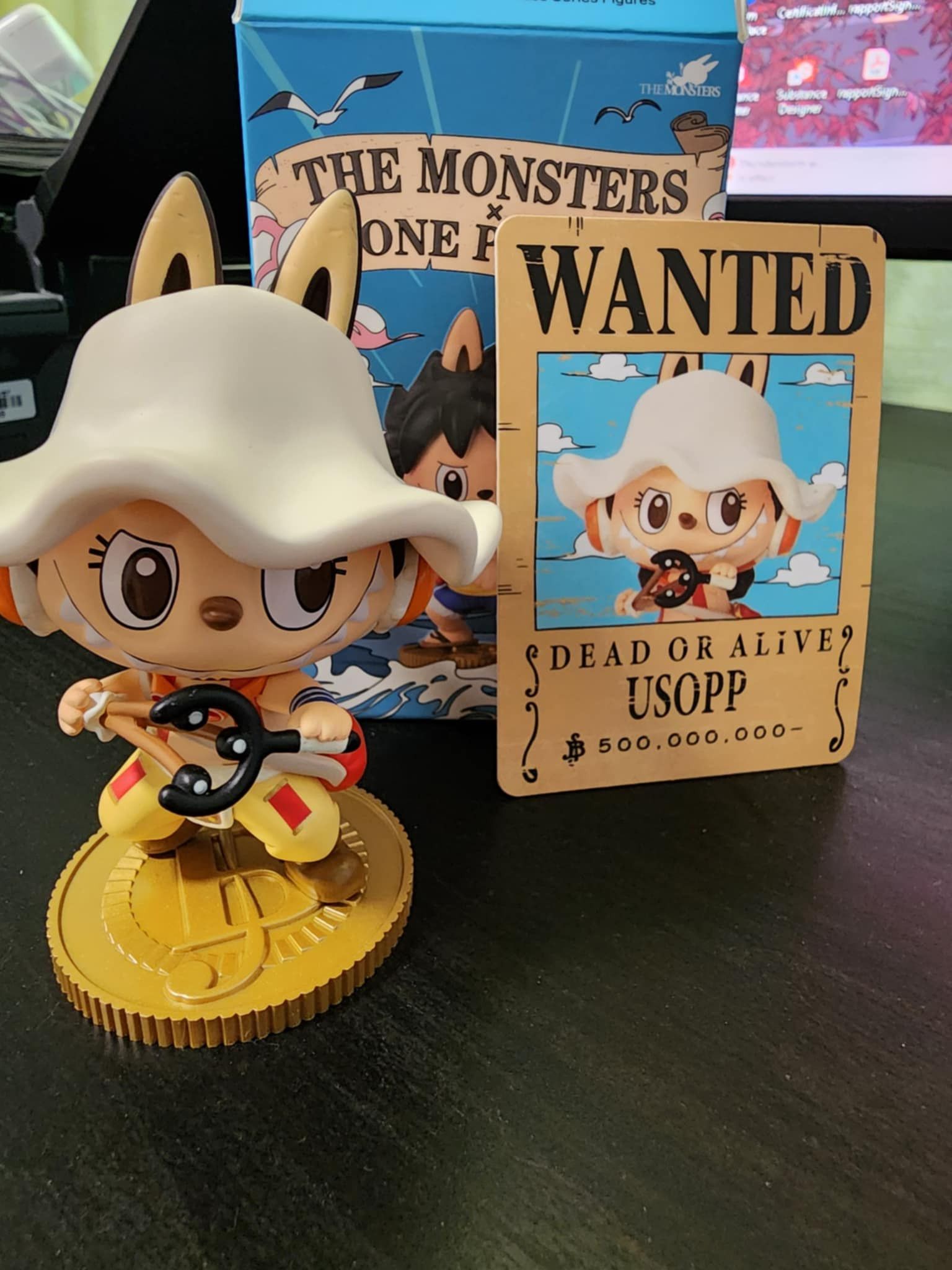 POP MART Pop mart : Labubu The monsters x One piece Usopp Size ONE SIZE - 1 Thumbnail