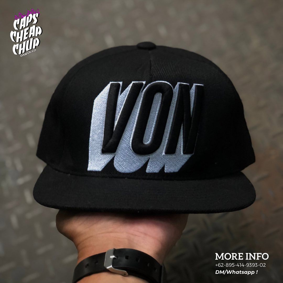 Von Dutch Vondutch Big Logo Script Embroidery Snapback Hat Size ONE SIZE - 1 Thumbnail