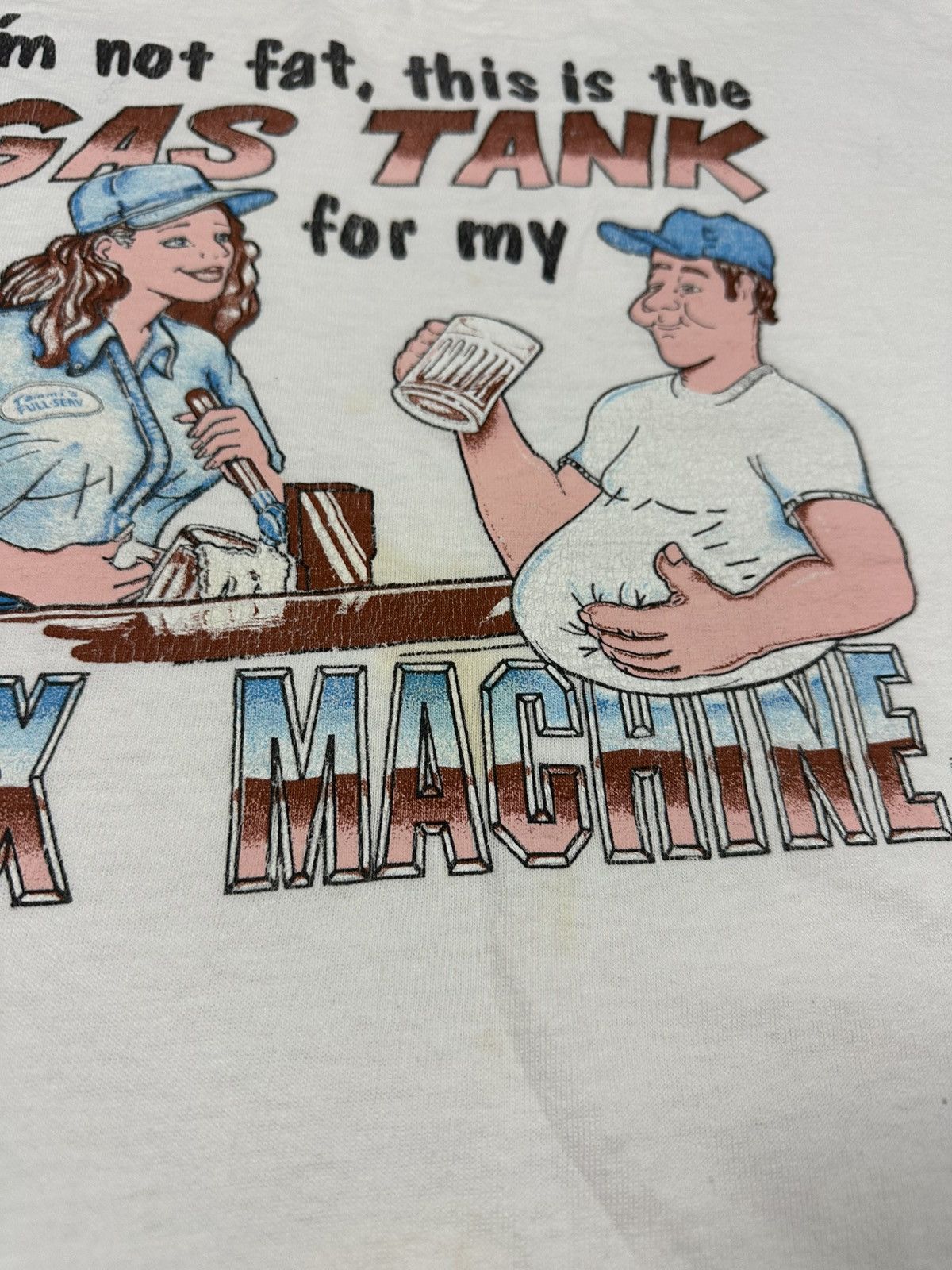 Vintage Vintage Humor I’m Not Fat Gas Tank Sex Machine Beer Belly Size US L / EU 52-54 / 3 - 8 Thumbnail