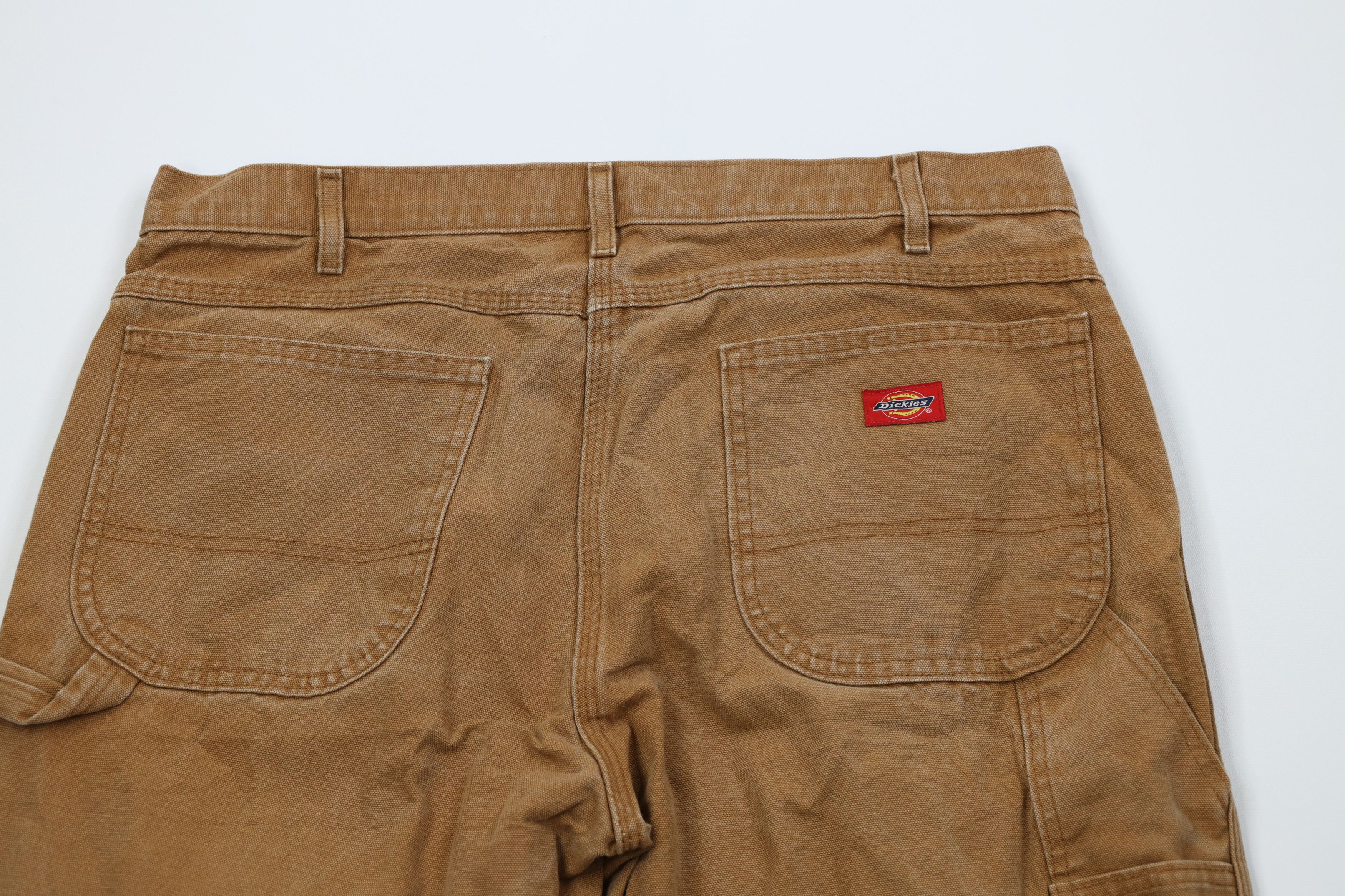 Dickies Vintage Y2K Dickies Canvas Wide Leg Dungaree Pants Brown Size US 36 / EU 52 - 11 Thumbnail
