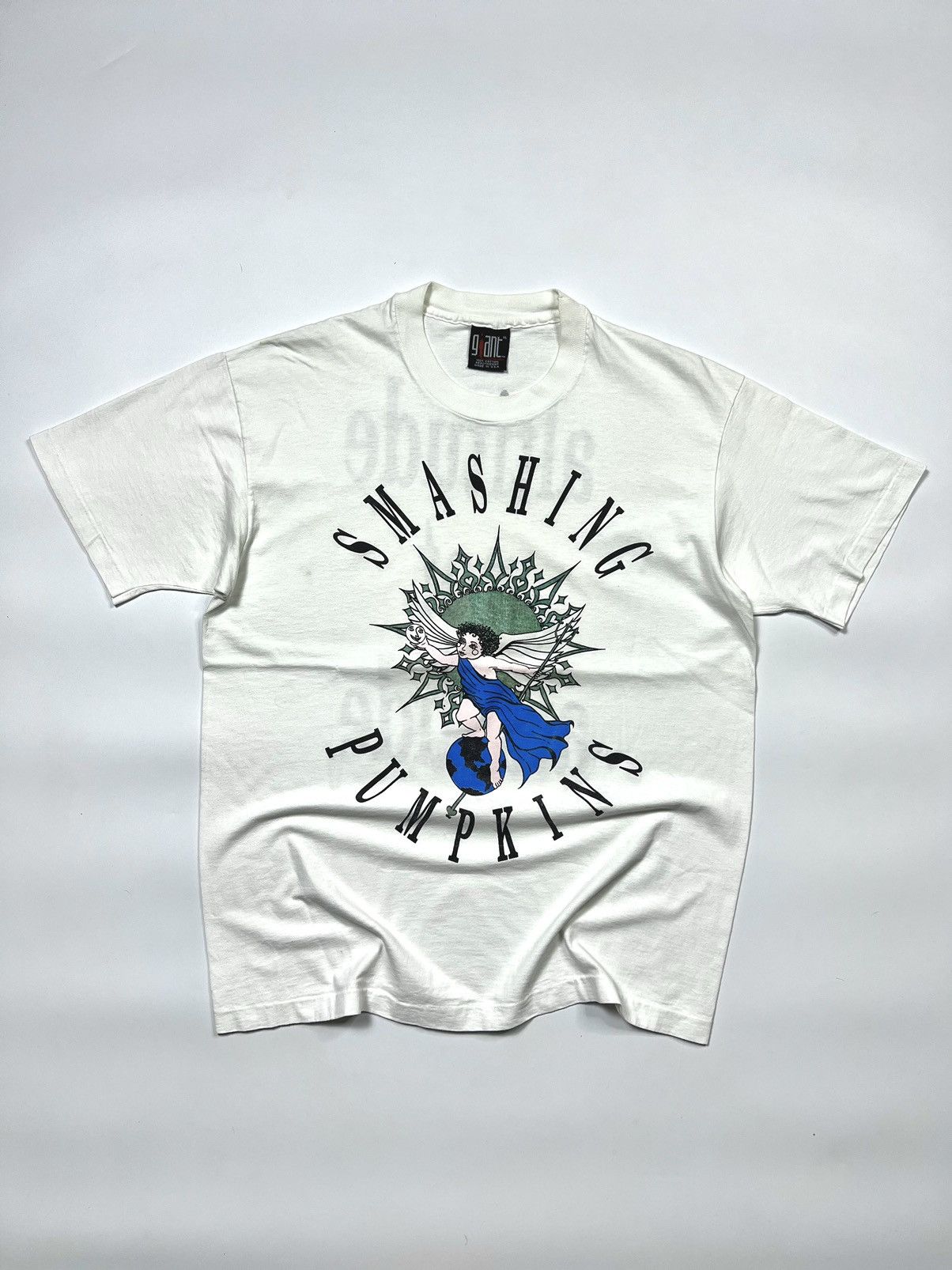 Band Tees × Vintage RARE Vintage 90s Smashing Pumpkins T-Shirt Size US XL / EU 56 / 4 - 2 Thumbnail
