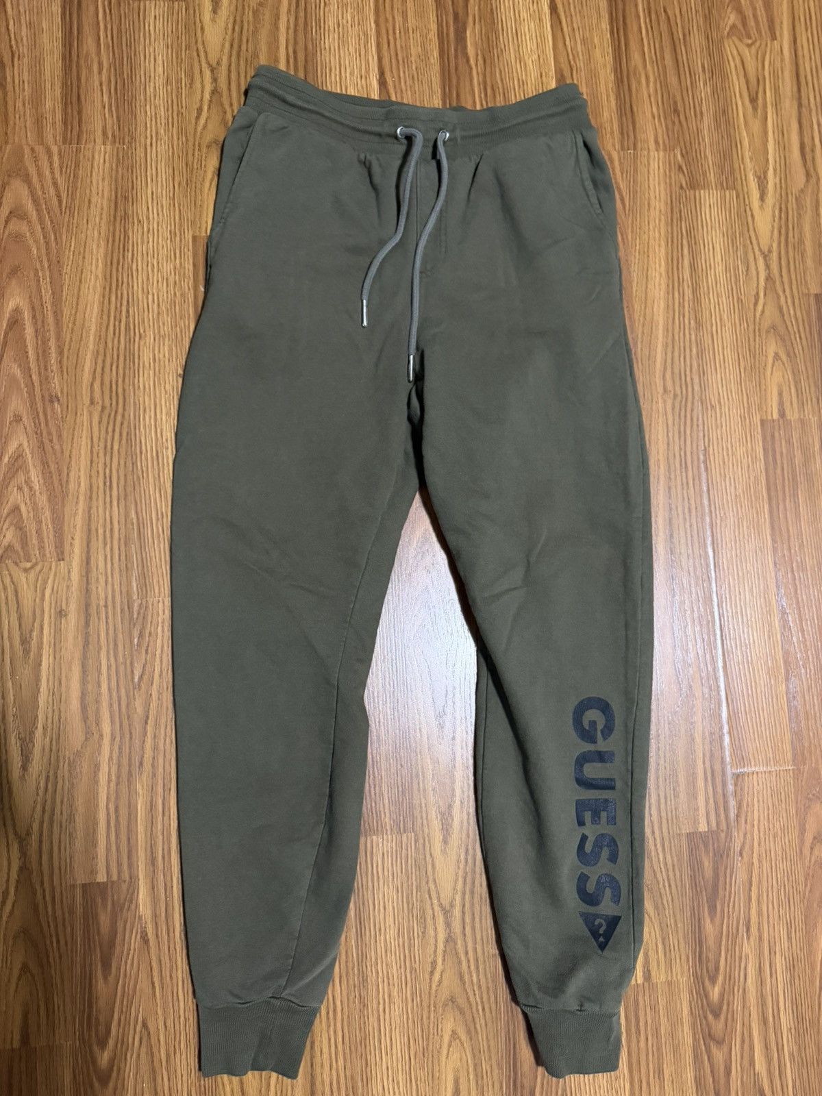 Guess Guess Green Logo Y2K Athletic Jogger Lounge Sweatpants Small Size US 28 / EU 44 - 2 Thumbnail