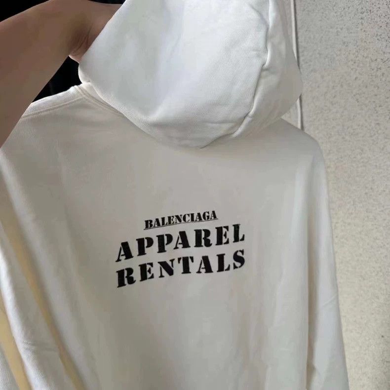 Balenciaga Balenciaga Hoodie with small logo and double hook Size US XL / EU 56 / 4 - 6 Thumbnail