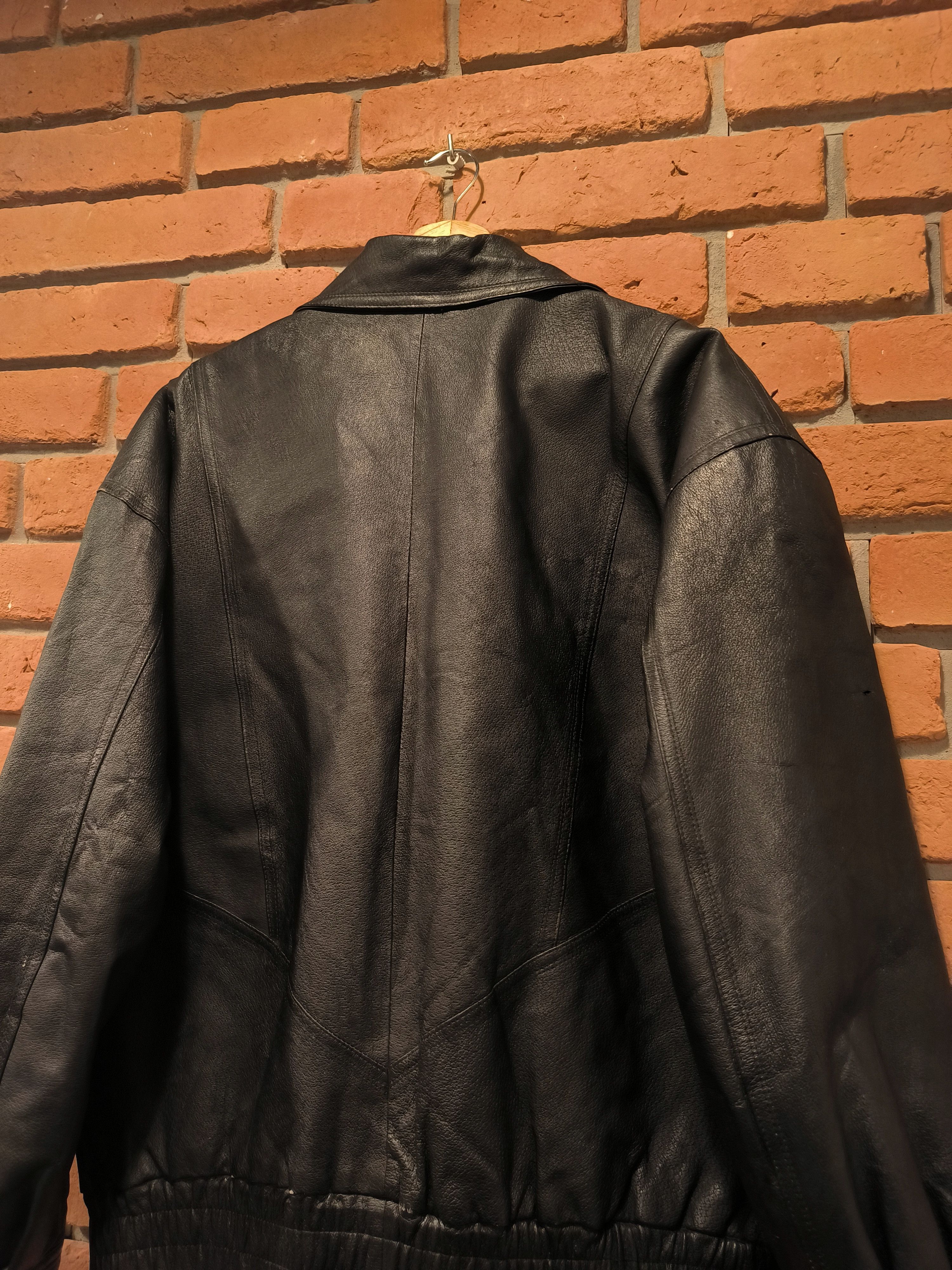 Vintage Vintage Leather Jacket Black Do Not Care In The City Size US L / EU 52-54 / 3 - 6 Thumbnail