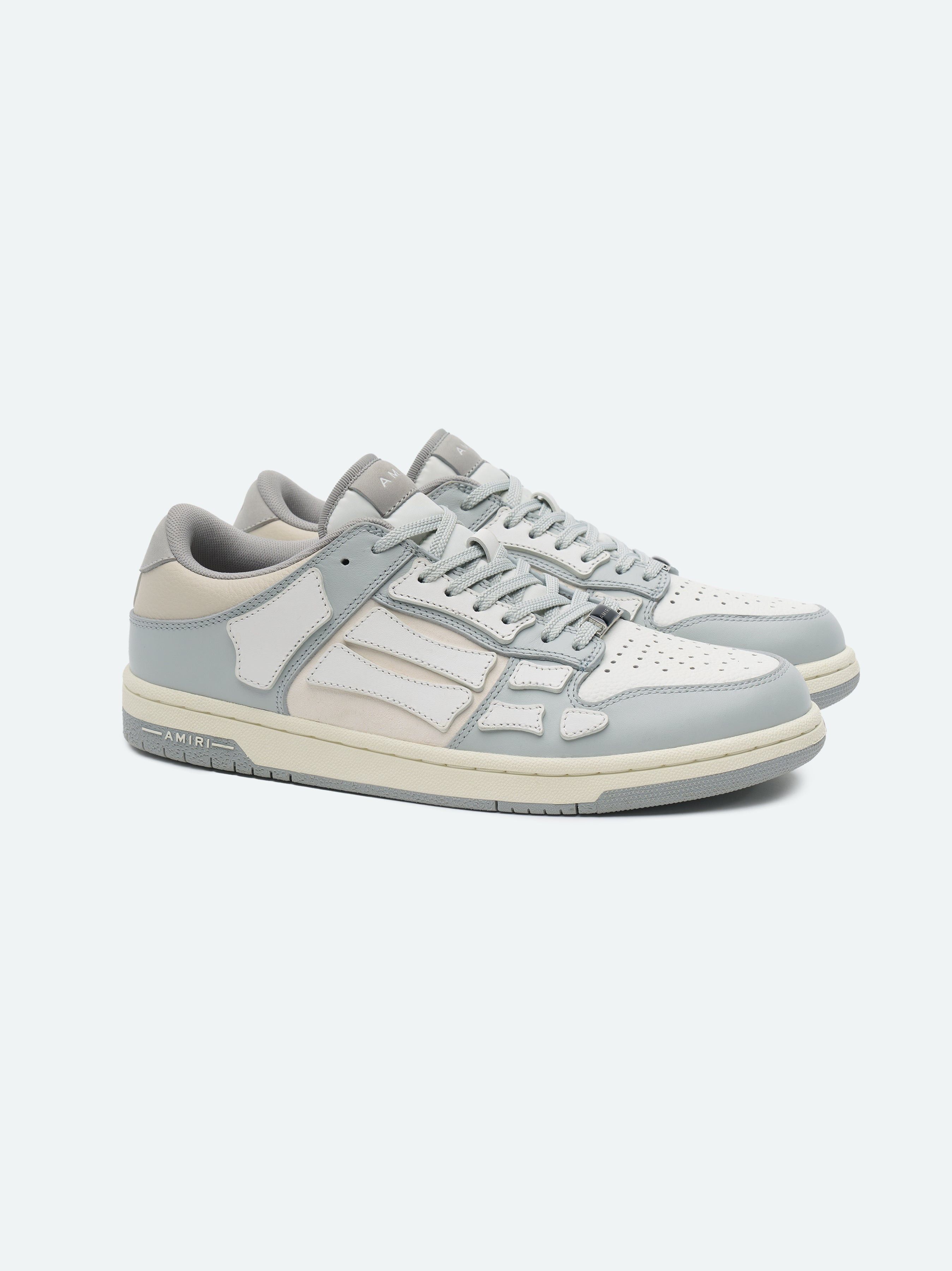Amiri o1s1wg110325 Skelton Low-Top Sneakers in White/Light Blue Size US 9 / EU 42 - 2 Thumbnail