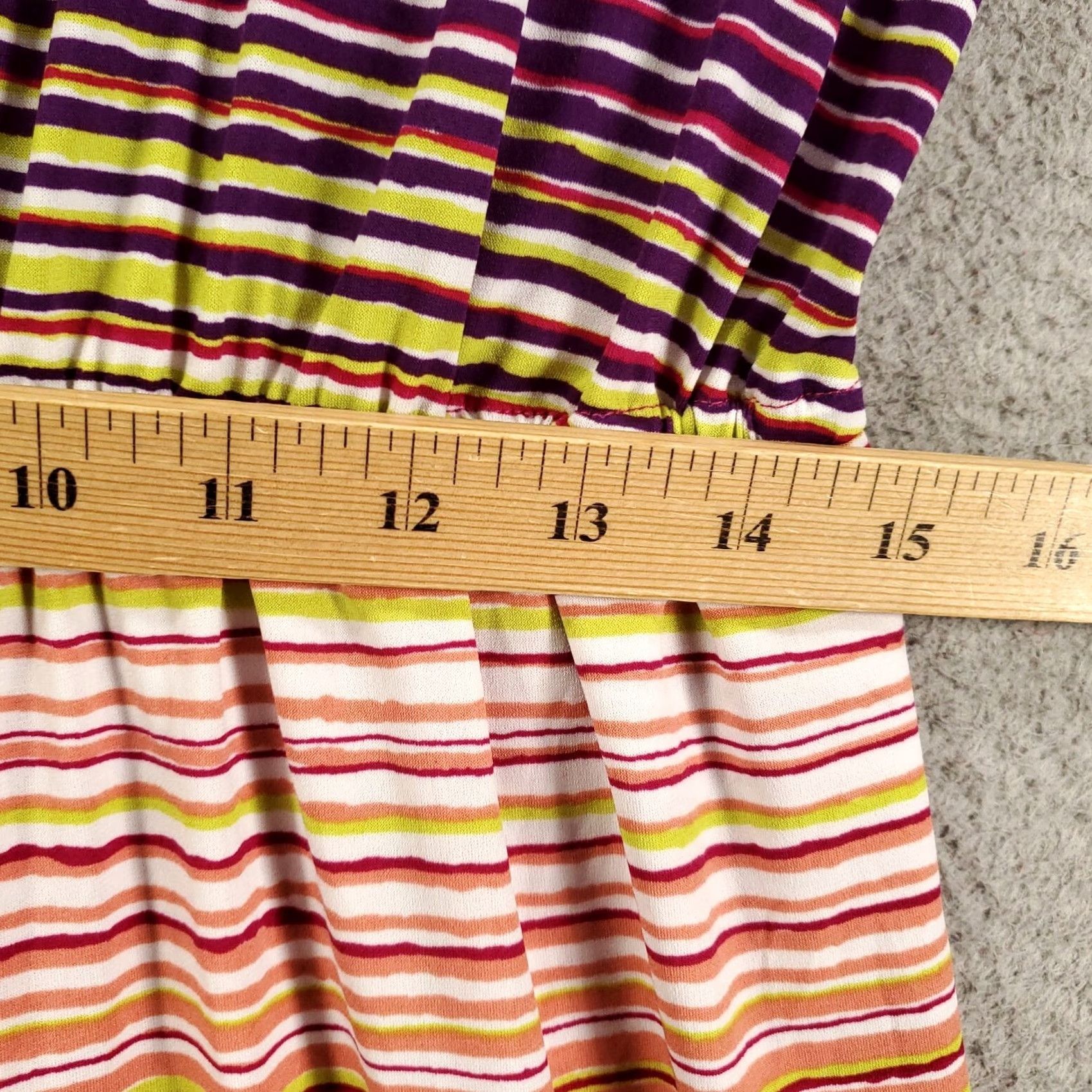 Rainbow Womens Dress Striped Belted Midi Stretchy Pockets Multicolored Rainbow Size 12 Fynn And Rose Shirt? Size XL / US 12-14 / IT 48-50 - 3 Thumbnail