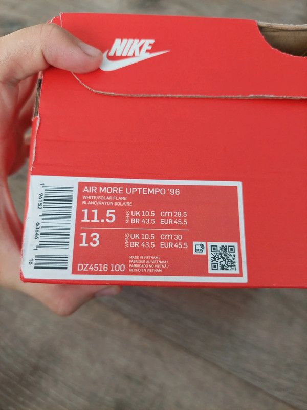 Nike Buty męskie sportowe Nike Air More Uptempo '96 rozm 45.5 Size US 12.5 / EU 45-46 - 10 Thumbnail