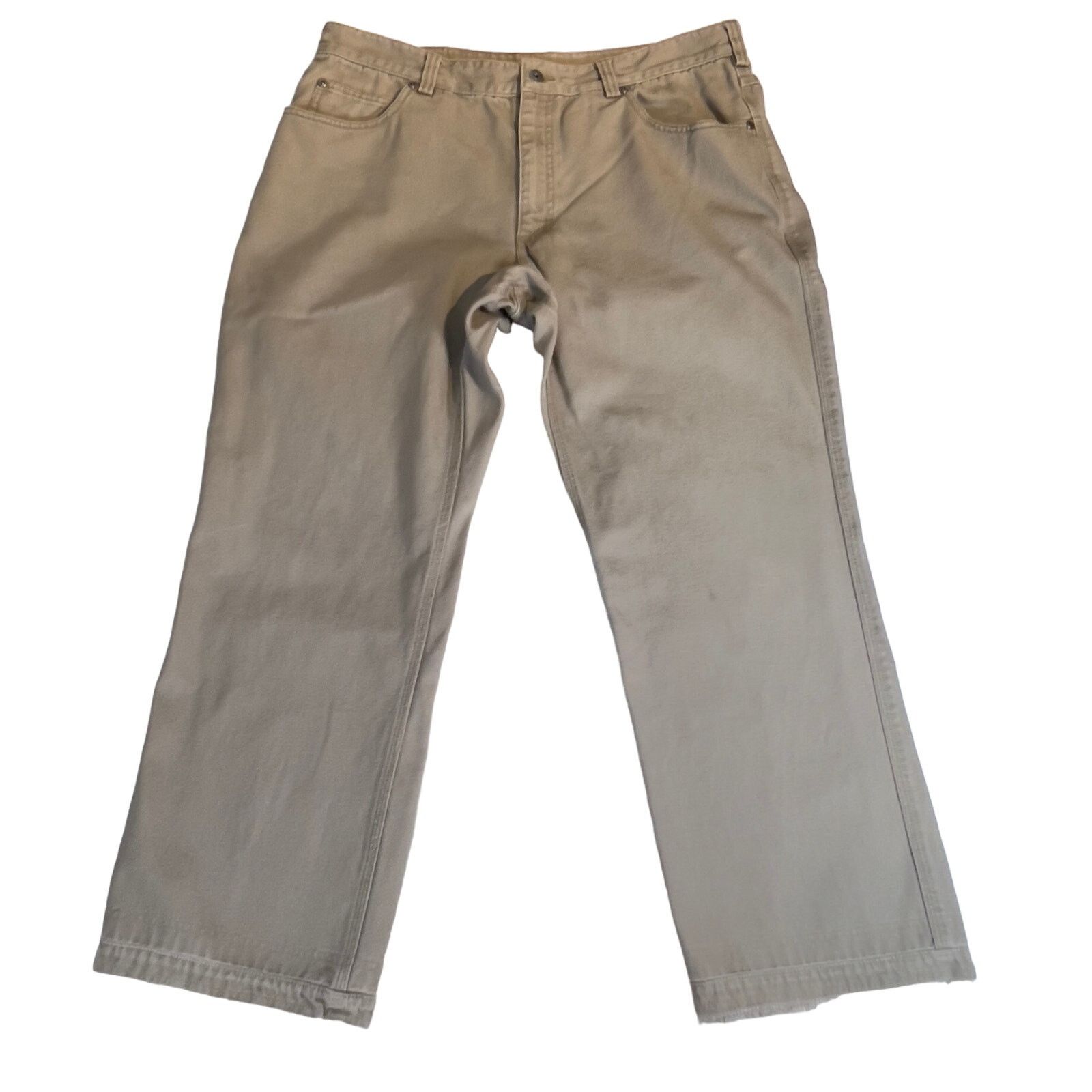 Duluth Trading Company Duluth Trading Co Firehouse Canvas Jeans Mens 40W 30L Gusset Size US 38 / EU 54 - 1 Thumbnail