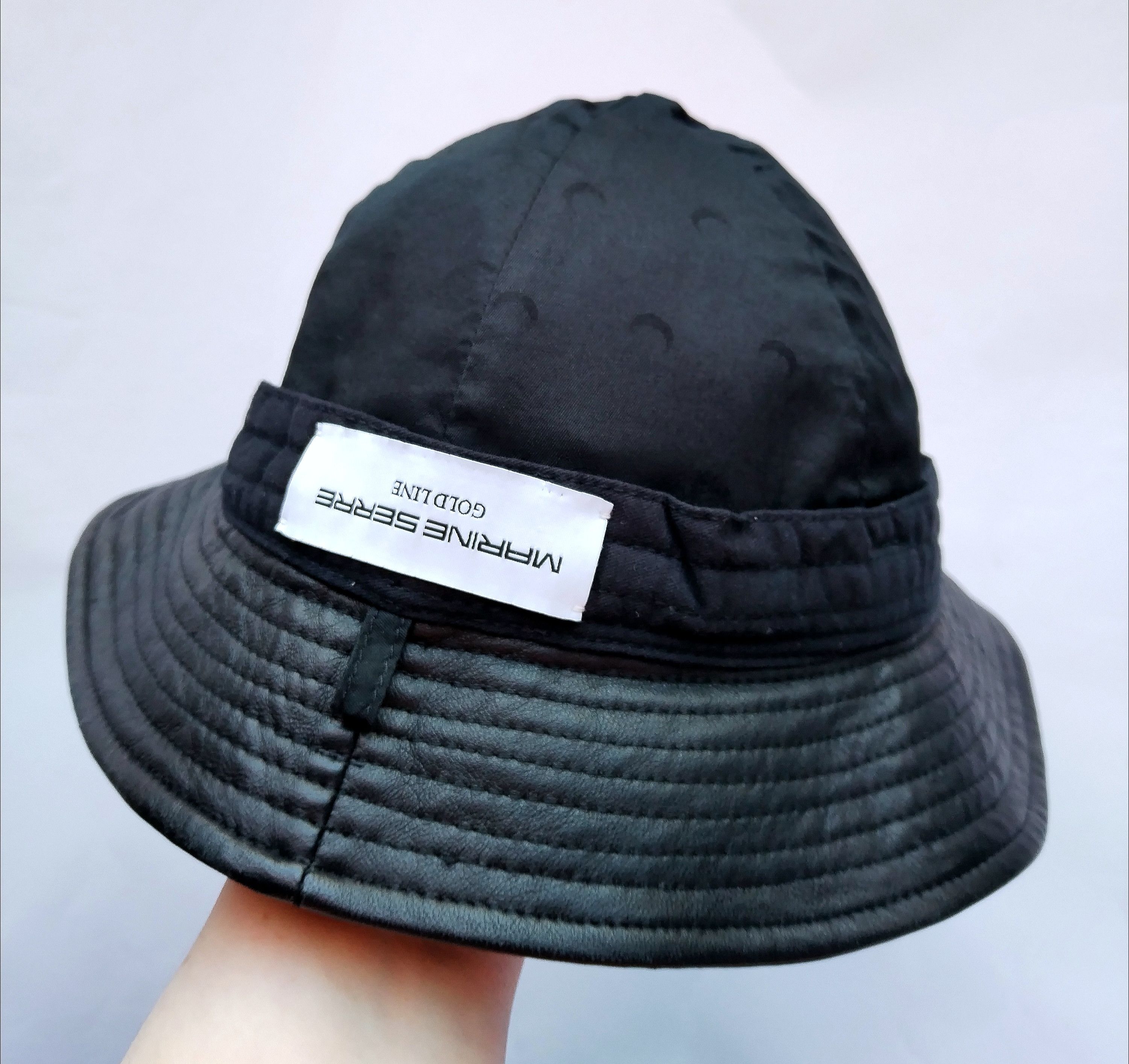 Marine Serre Leather bucket hat Size ONE SIZE - 8 Thumbnail