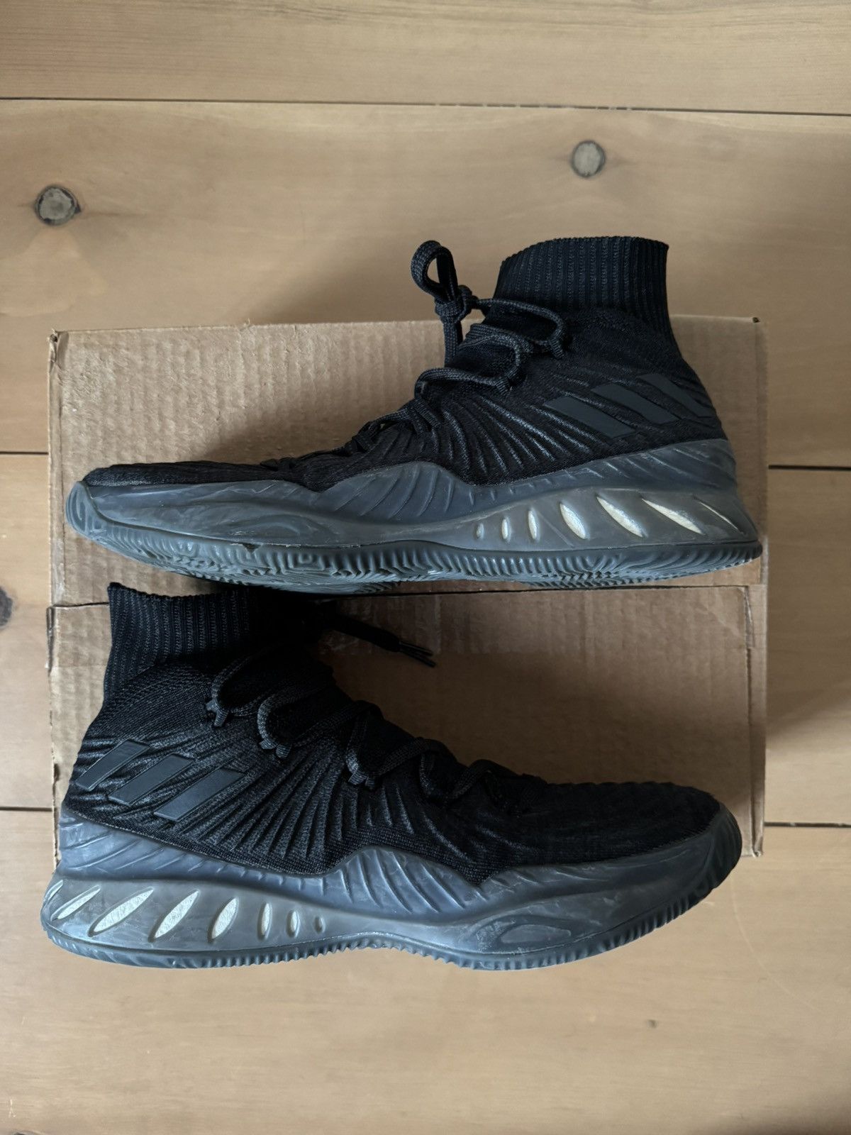 Adidas Adidas Crazy Explosive 2017 Primeknit Core Black Size US 15 / EU 48 - 1 Thumbnail