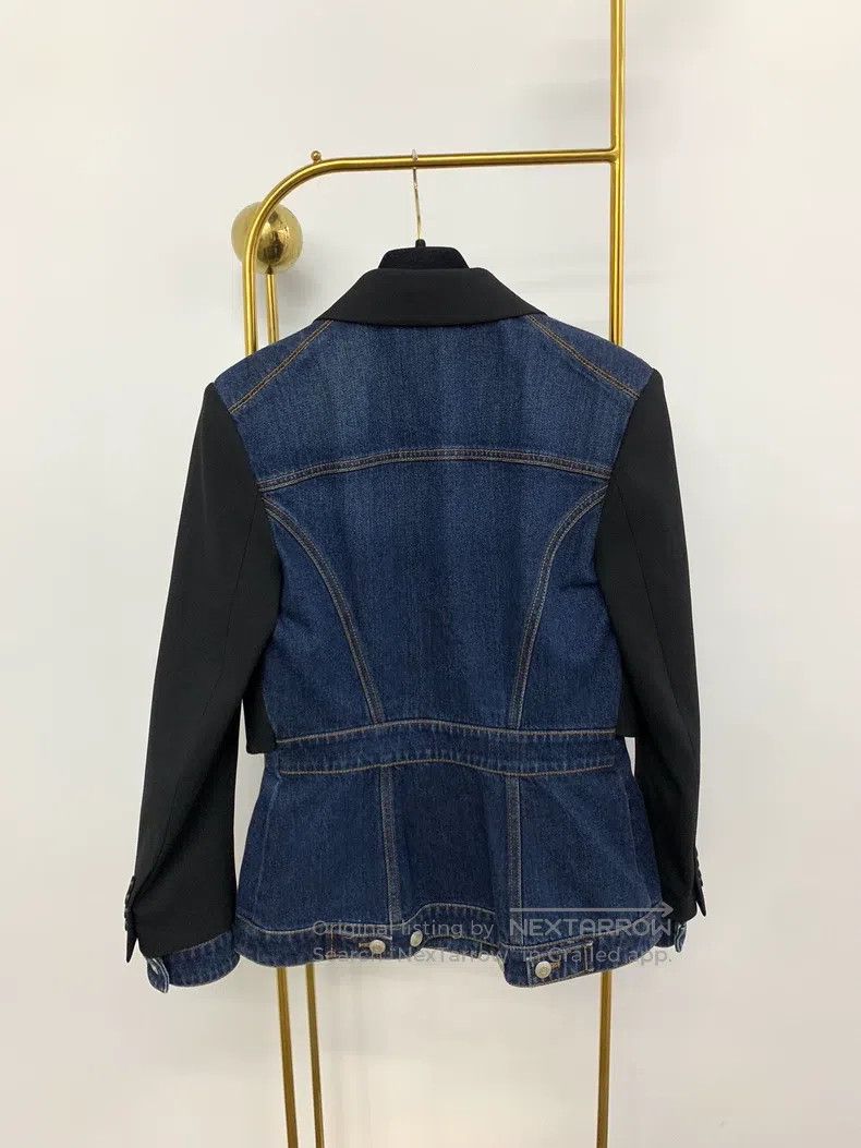 Alexander McQueen Alexander Mcqueen Design sense suit stitching denim jacket Size S / US 4 / IT 40 - 3 Thumbnail