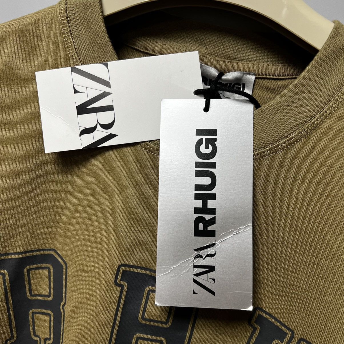 Rhude × Zara RHUDE x Zara NEW T-Shirt taupe brown shirt logo SIZE M Size US M / EU 48-50 / 2 - 16 Thumbnail