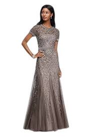 Adrianna Papell Adrianna Papell Short Sleeve Sequined Long Dress with Godets Size M / US 6-8 / IT 42-44 - 1 Thumbnail